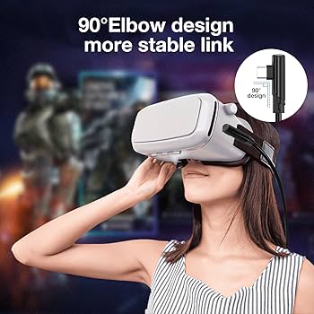 XZXWZX Kabel łączący, 5 m, kompatybilny z Oculus/Meta Quest