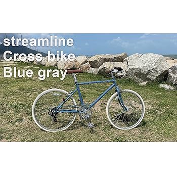 ★箱割品★26インチ クロスバイク 自転車 スチール製 6段変速　ブルー ☆箱割品☆26インチ クロスバイク 自転車 スチール製 6段変速 ブルー