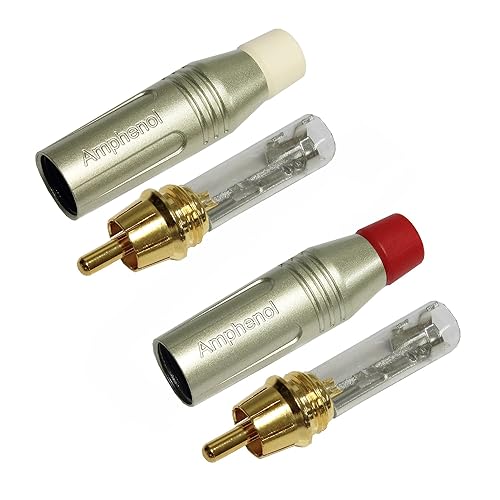 Miniatura 9 de Gotham GAC-4/1 - Par de cables RCA de 30 pies (Negro) Star-Quad Audio Interconexión con Amphenol ACPR Die-Cast, conectores RCA chapados en oro,