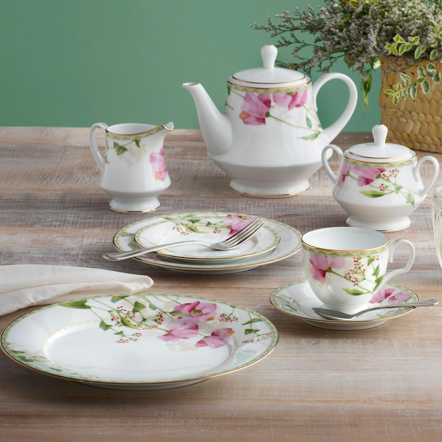 Noritake Poppy Place 5-Piece Place Setting, Service for 1