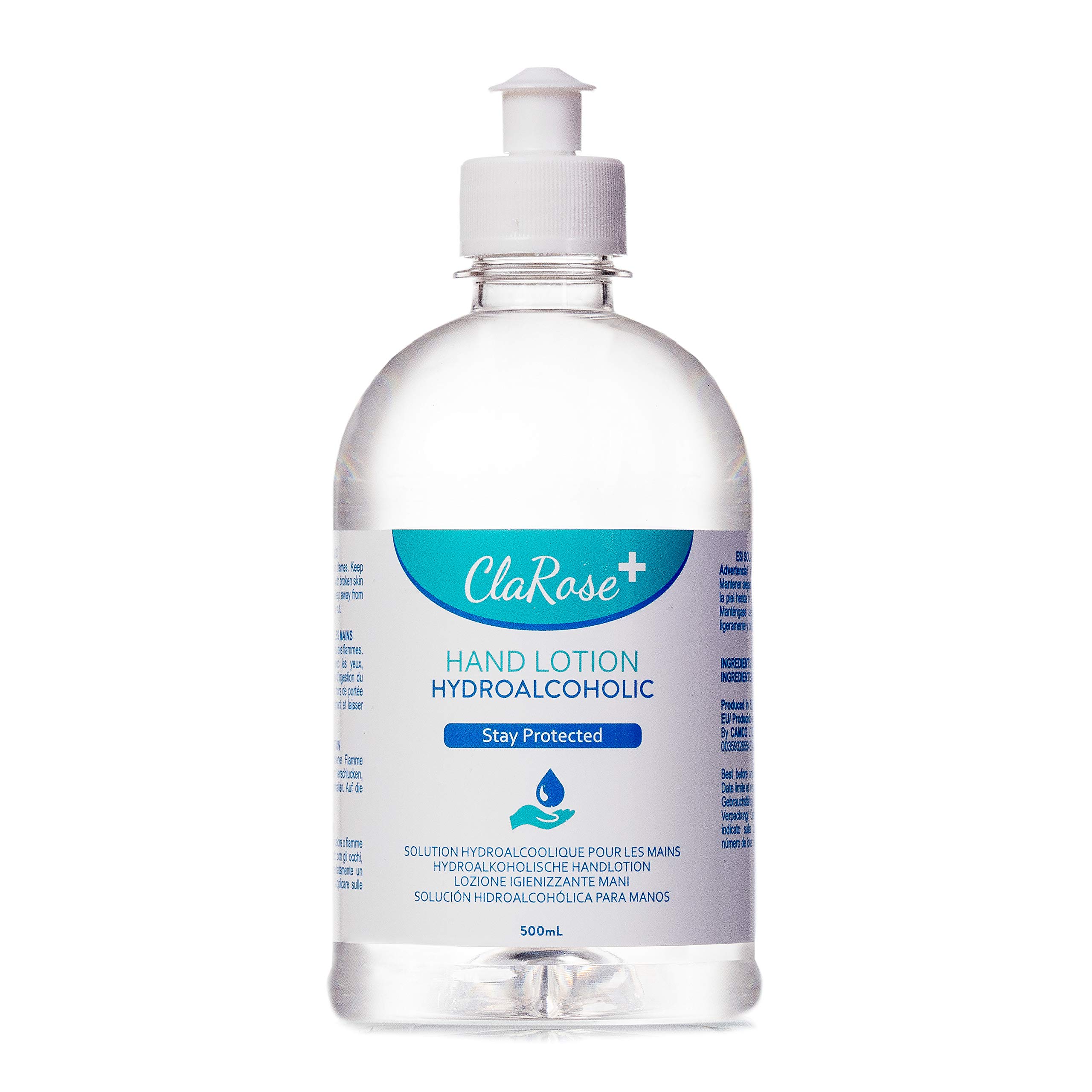 ClaRose Hand Sanitising Gel with 60% Alcohol, 500 ml
