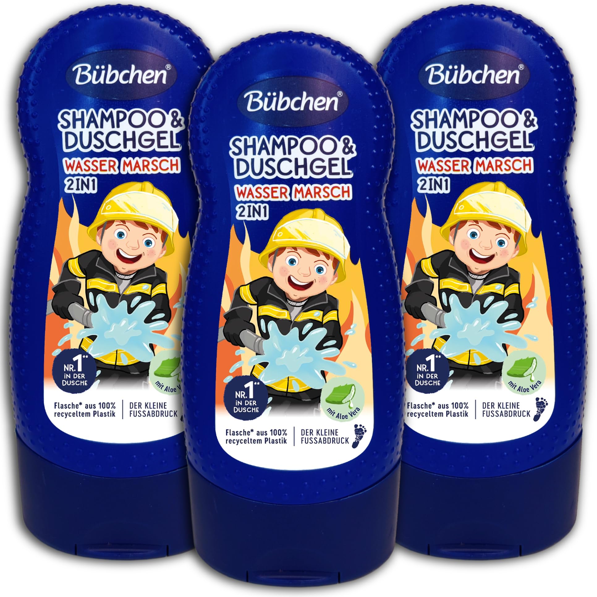 3 er Pack Bübchen 2in1 Shampoo & Duschgel Wasser marsch 3 x 230ml