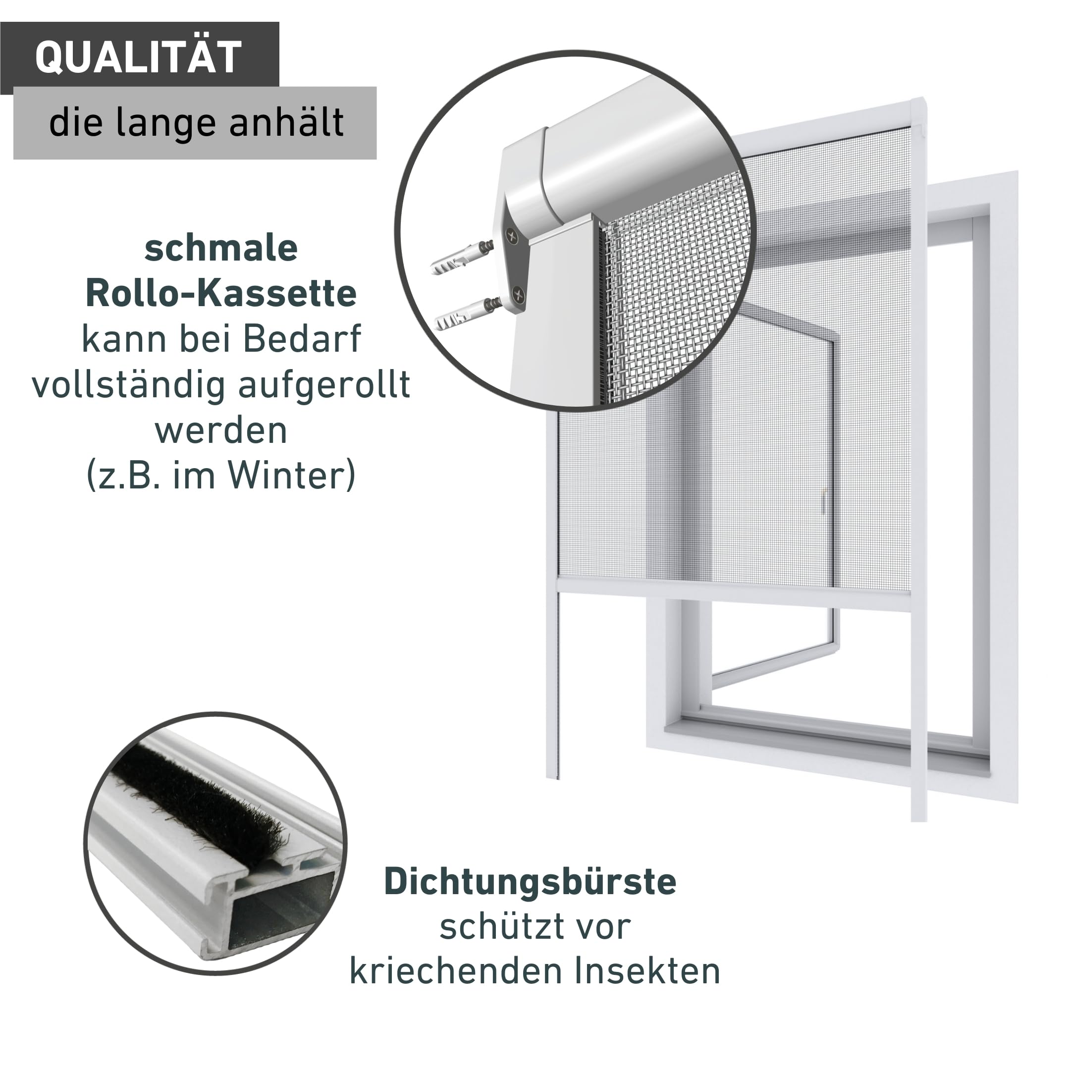 IS Basic Rollo Fenster PVC 130x160cm W.