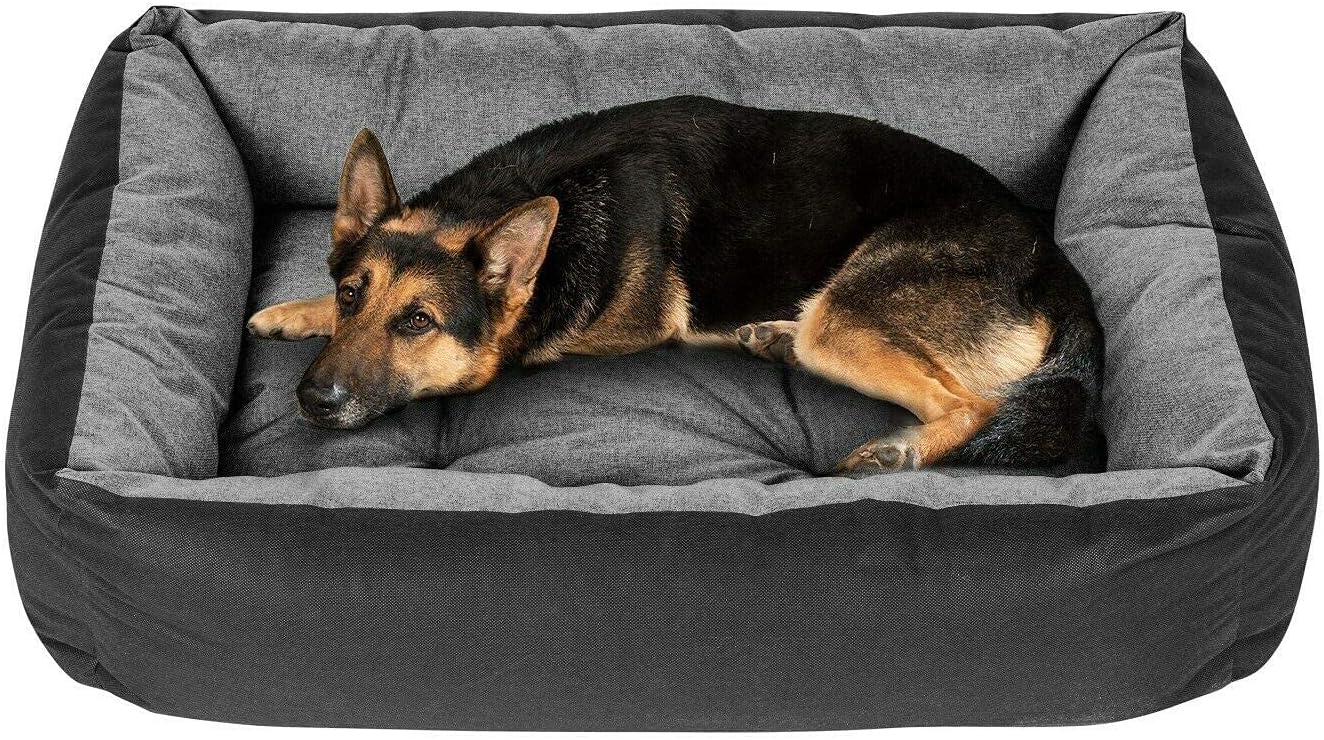 Pet Bed for Dog and Cat - Dog Sofa - Washable - Small, Medium and Big Dogs - M - Grey
