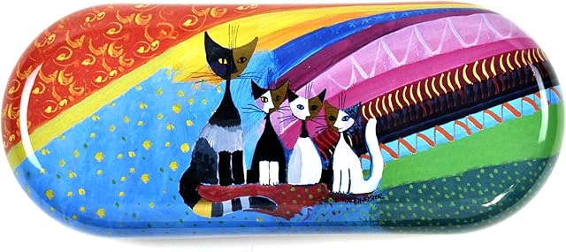 Fridolin 18716 Rosina Wachtmeister Under The Rainbow Metal Glasses Case, Multi-Coloured (16 x 6.6 x 2.8 cm)