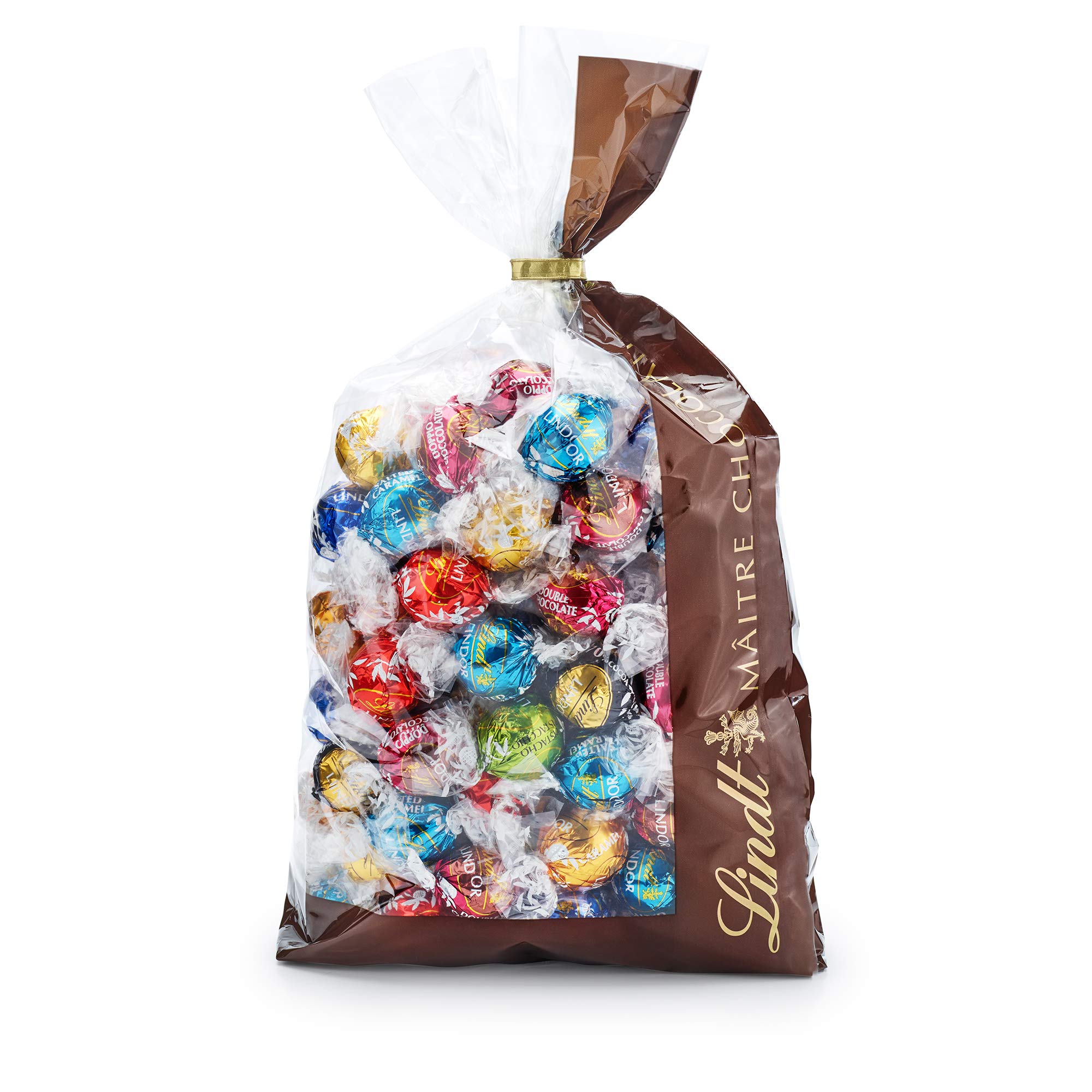 Lindt Schokolade LINDOR Mischung | 1371 g | Ca.109 Kugeln: Milch & LINDOR Schokoladen Kugeln Klassische Mischung | ca. 80 Schokoladen Kugeln (Vollmilch, Weiß, Dunkel 60%, Haselnuss) | Großpackung, 1kg