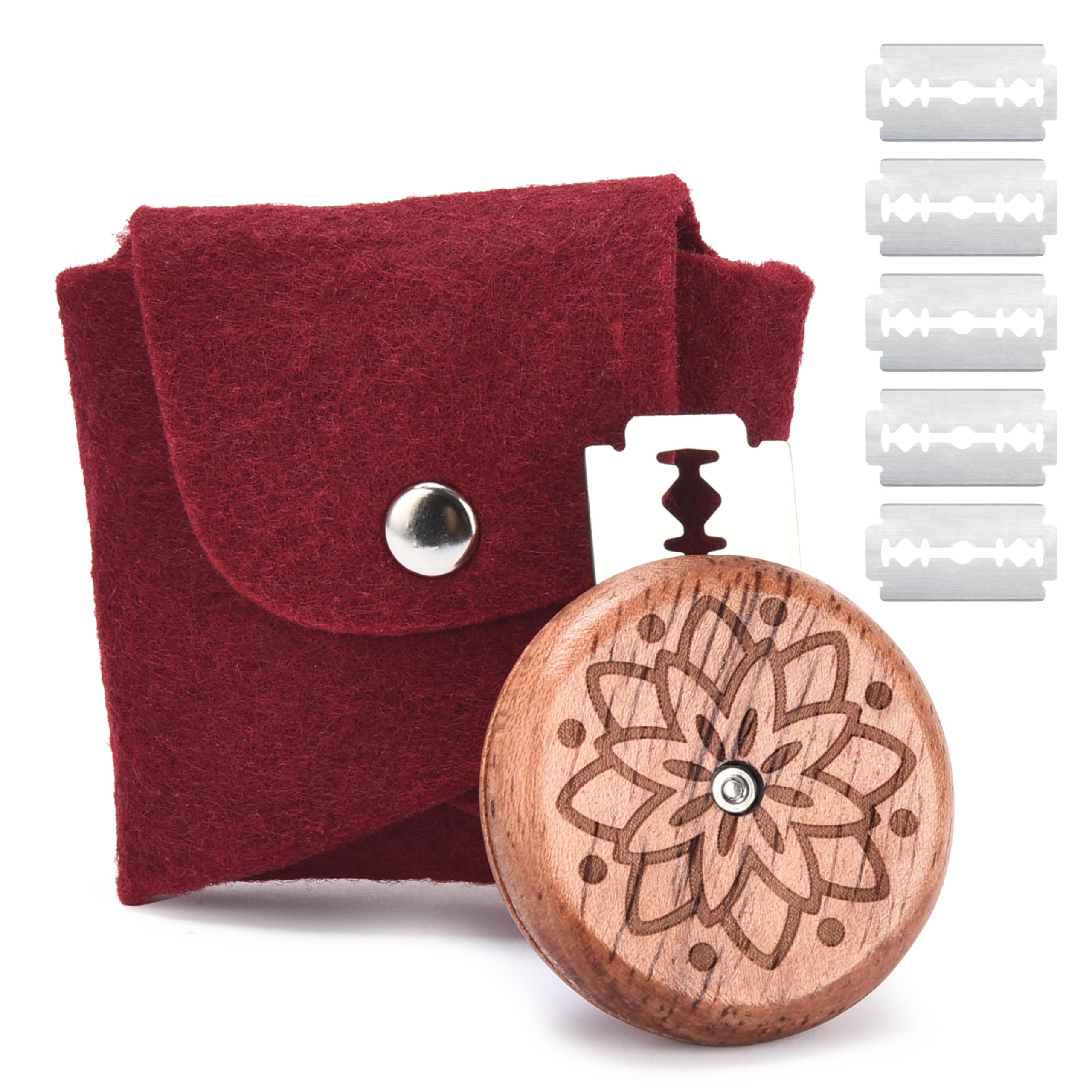 KITCHTIC Bread Lame Cutter Set of 9 Including 5 Blades, for Precision Cutting in Bread and Sourdough. Elevate Your Baking Craftsmanship with Sharp Blade Accessories and an Elegant Baker Art Design