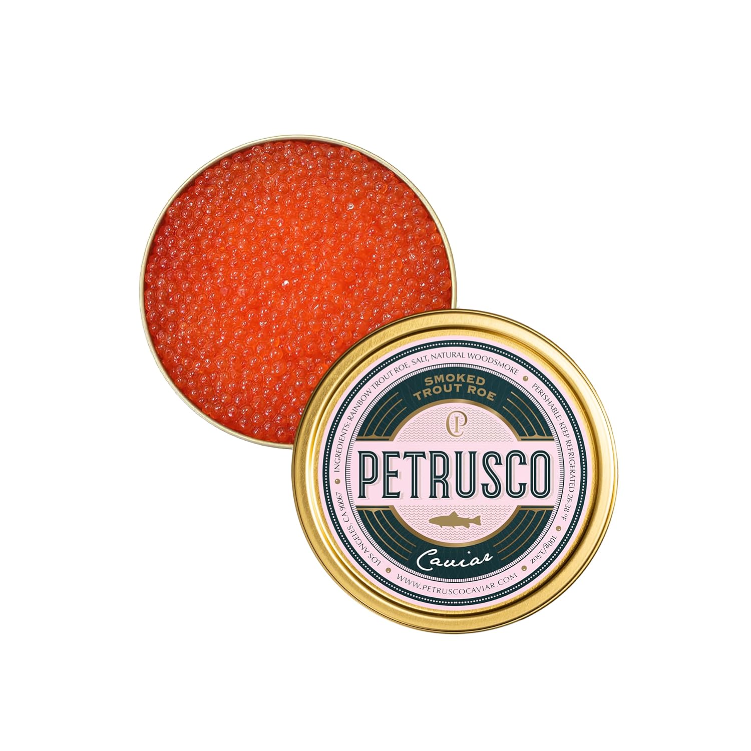 Amazon.com: PETRUSCO Delicious and Premium Smoked Trout Roe Caviar ...