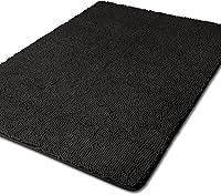 Vista 339 de Yeaban Juego de alfombras de baño verde manzana 2 piezas (20" x 32" y 17" x 24"), tapetes de baño de felpilla gruesa Alfombras de baño absorbentes