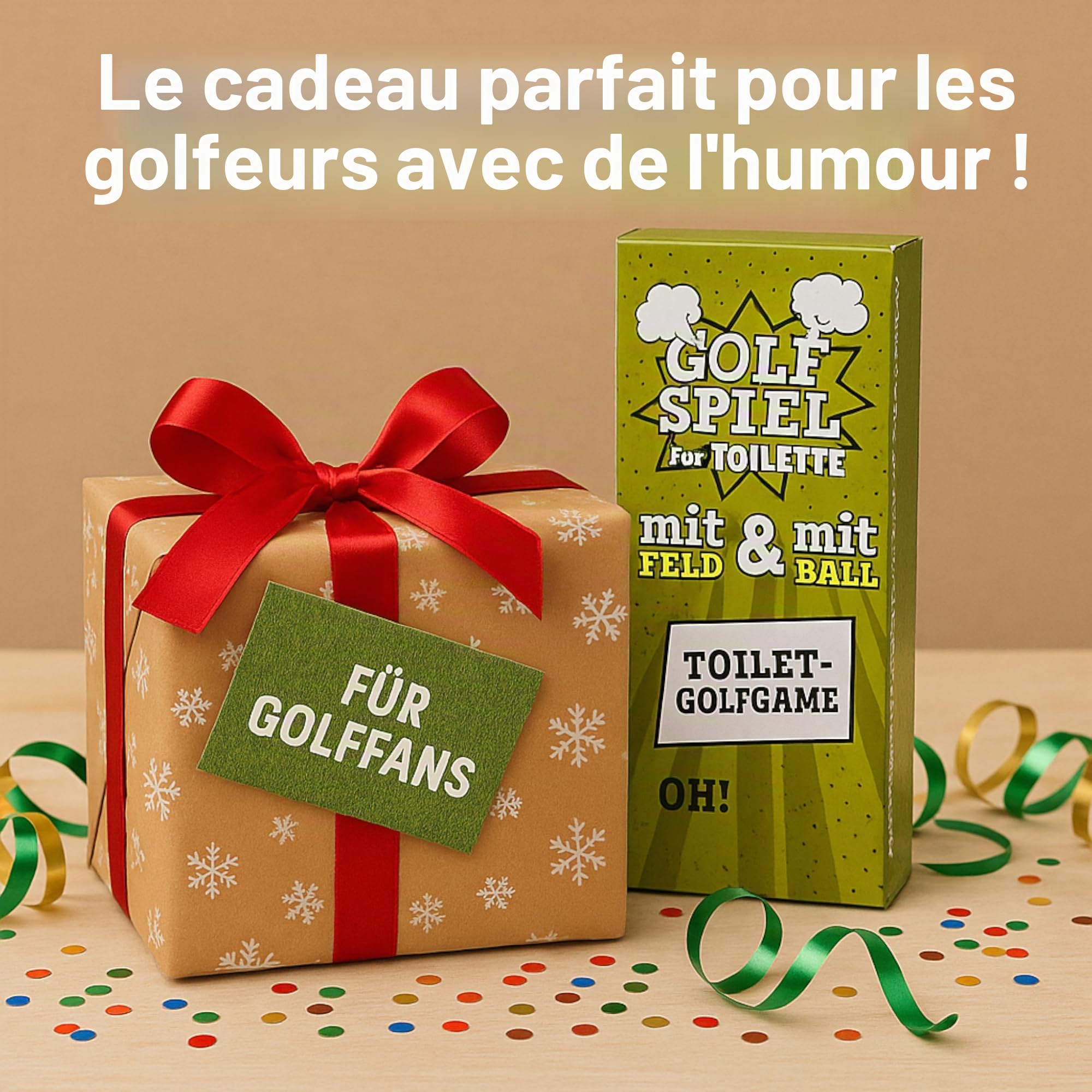 MIJOMA Jeu de toilettes, jeu de toilettes, jeu de toilettes, jeu de salle de bain, cadeau pour homme