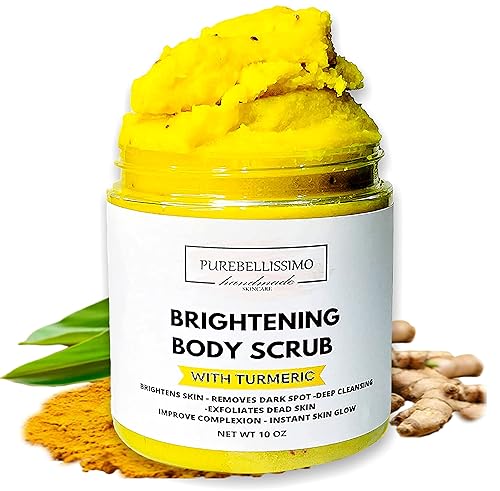 Exfoliante corporal de cúrcuma exfoliante de azúcar exfoliante corporal de cúrcuma hiperpigmentación para manchas oscuras