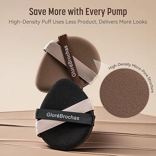 Miniatura 3 de Esponja de maquillaje, 4 unidades de licuadora de belleza microporosa, sin látex, esponja de maquillaje de baja absorción de 3.2 pulgadas, esponja