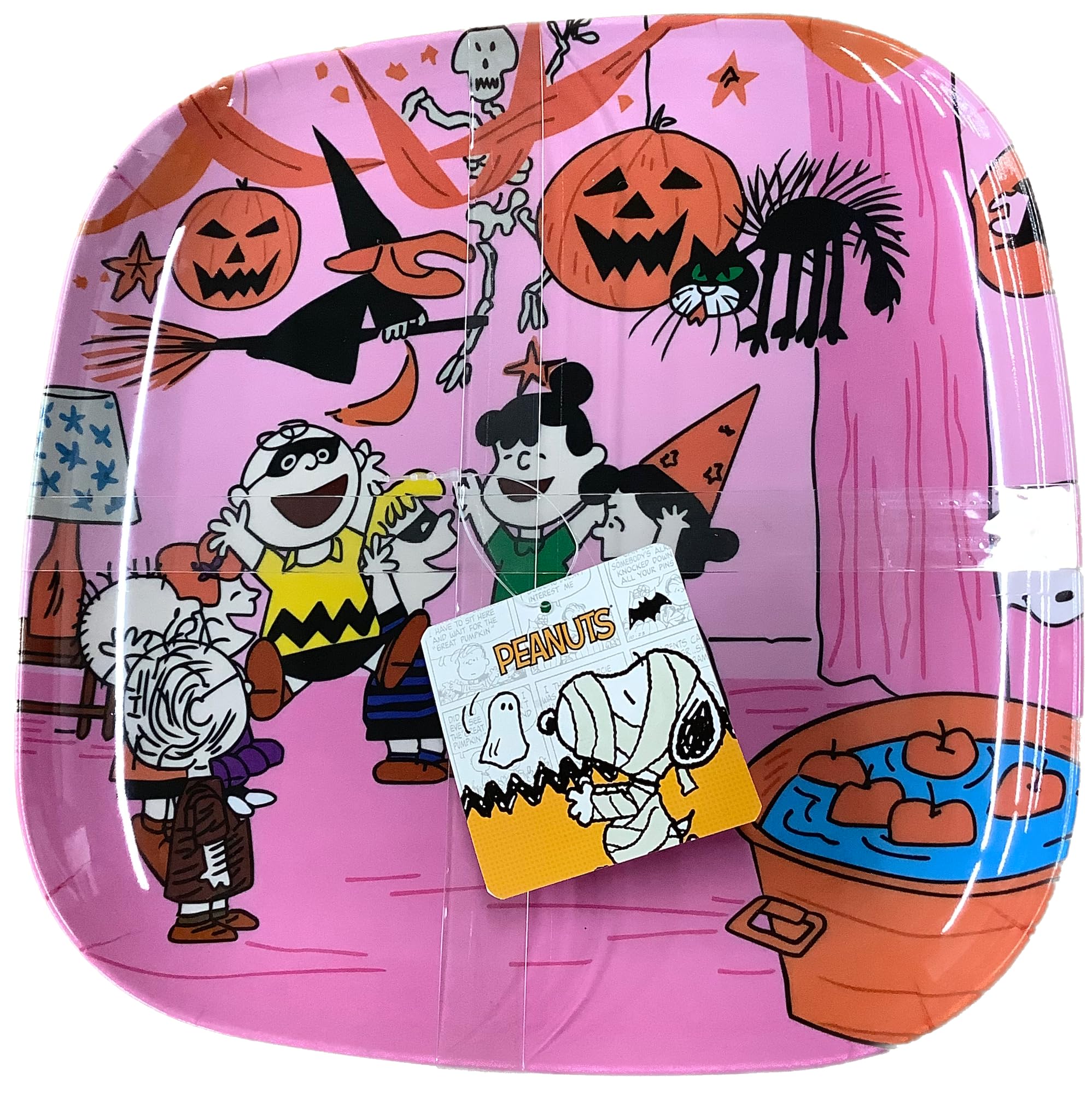 Amazon.com | Zrike Brands Peanuts Halloween Melamine Plates, Set
