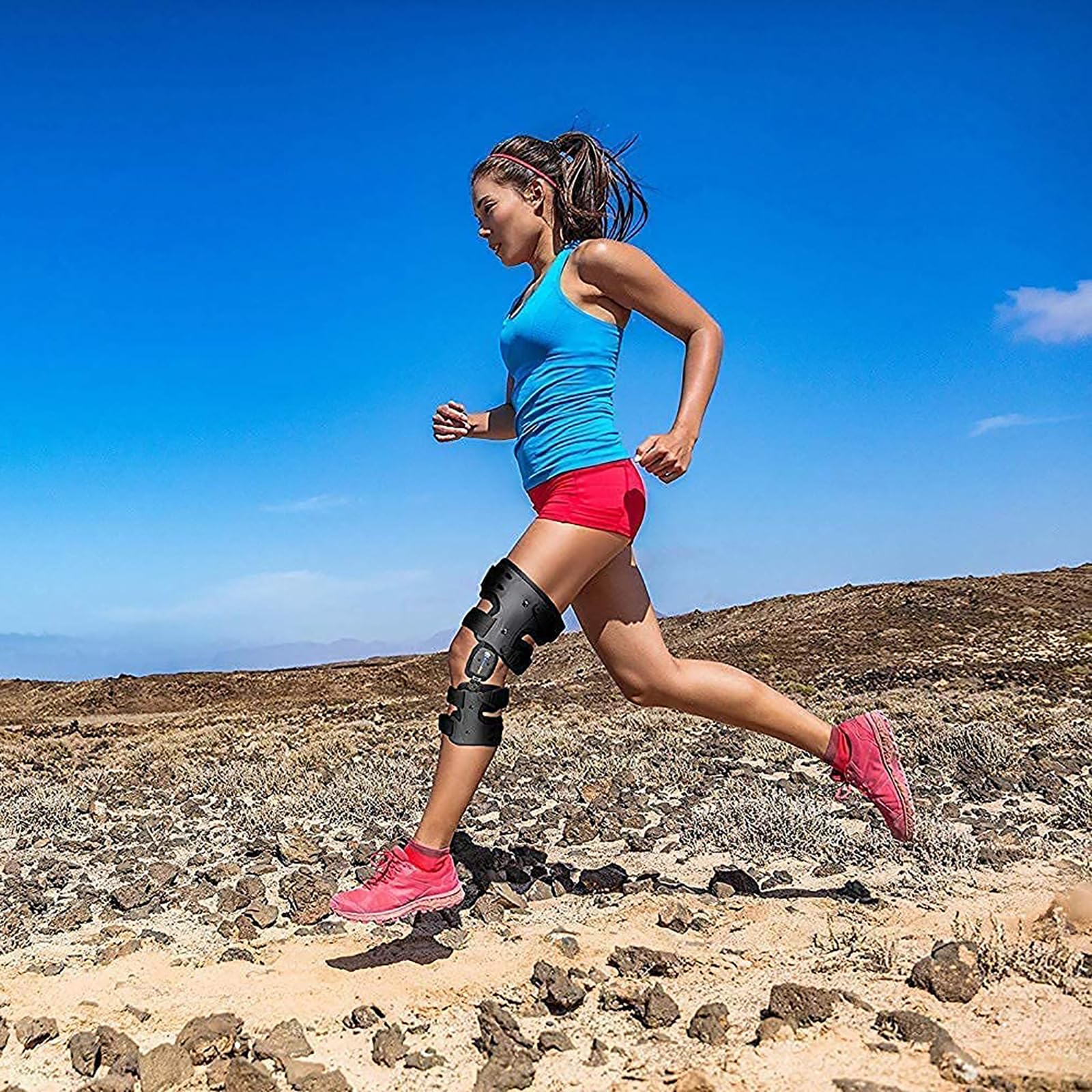 Rodillera Con Bisagras Para Descarga De Movimiento, Rodillera Para Fijación De Rodilla, Para Dolor De Artritis De Hueso Sobre Hueso, Descarga De Valgo Del Compartimento Medial O Lateral QiuShuiDr(Left