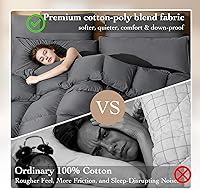 Vista 5 de Edredón (gris oscuro, individual (68 x 90 pulgadas)