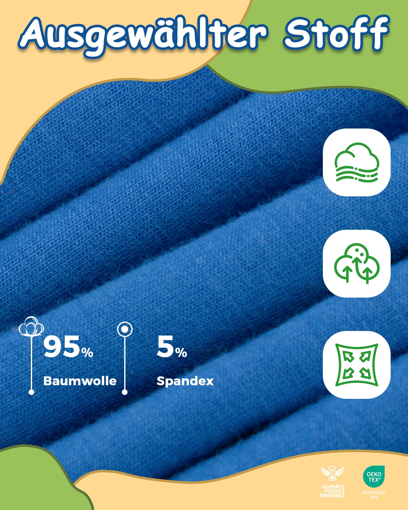 POPKOK Boxershorts Jungen Baumwolle Unterhosen Unterwäsche für Jungen 5er-Pack