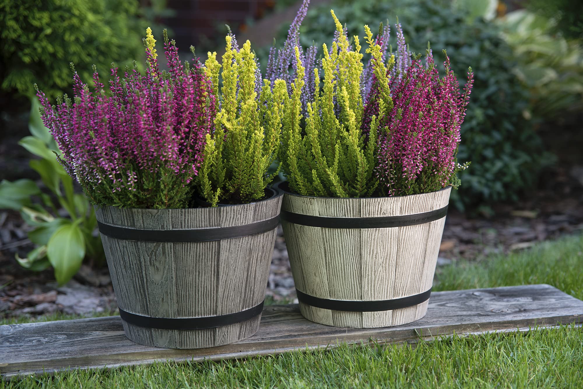 VERDENIA Blumentopf Aus Kunststoff – Quadratisch, 31 Cm, Dunkelbraun, Mit Ablaufloch, Für Innen & Außen, Dekorativ & Witterungsbeständig