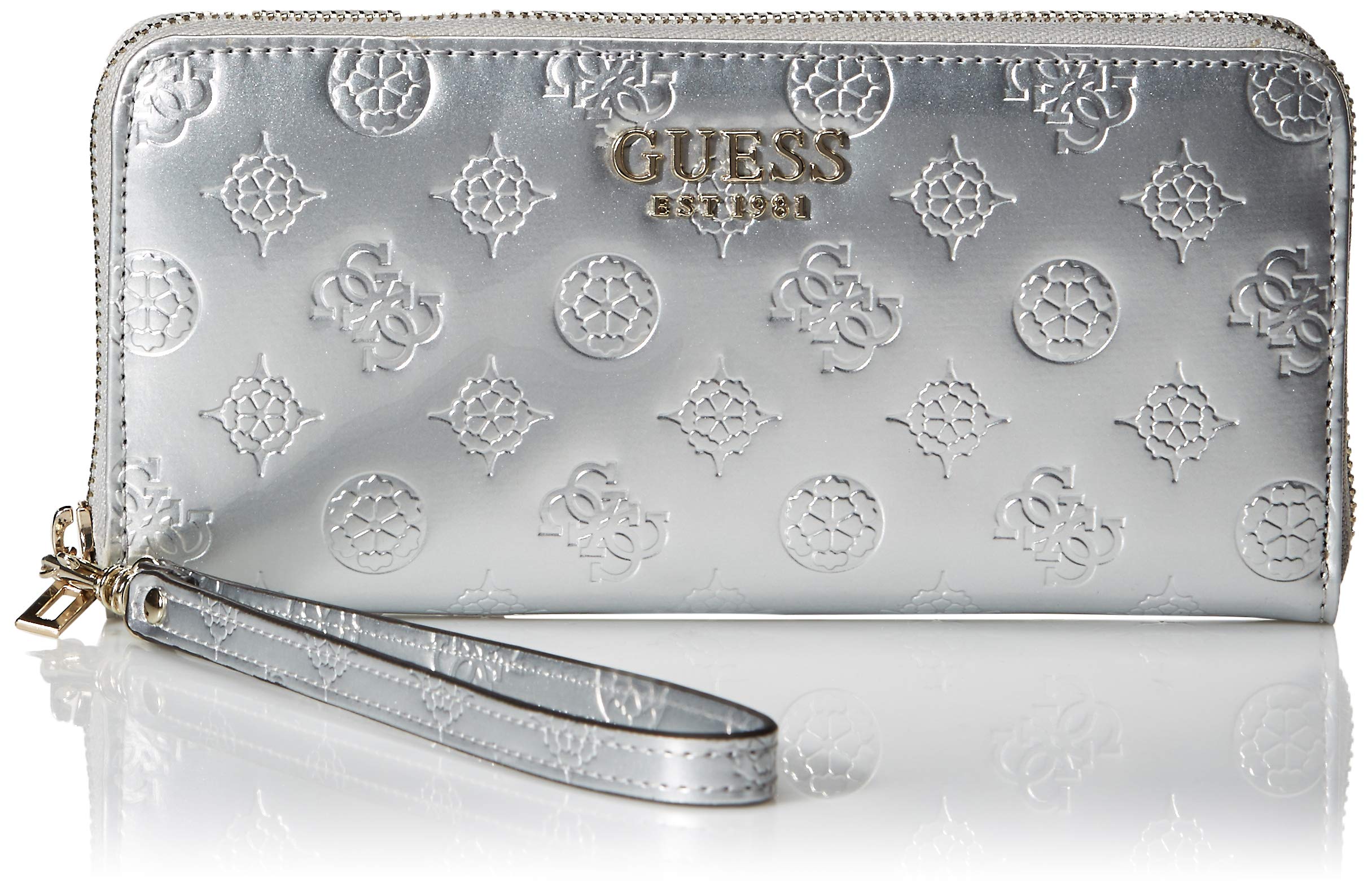 GUESS Peony Shine Large Zip Around Wallet
