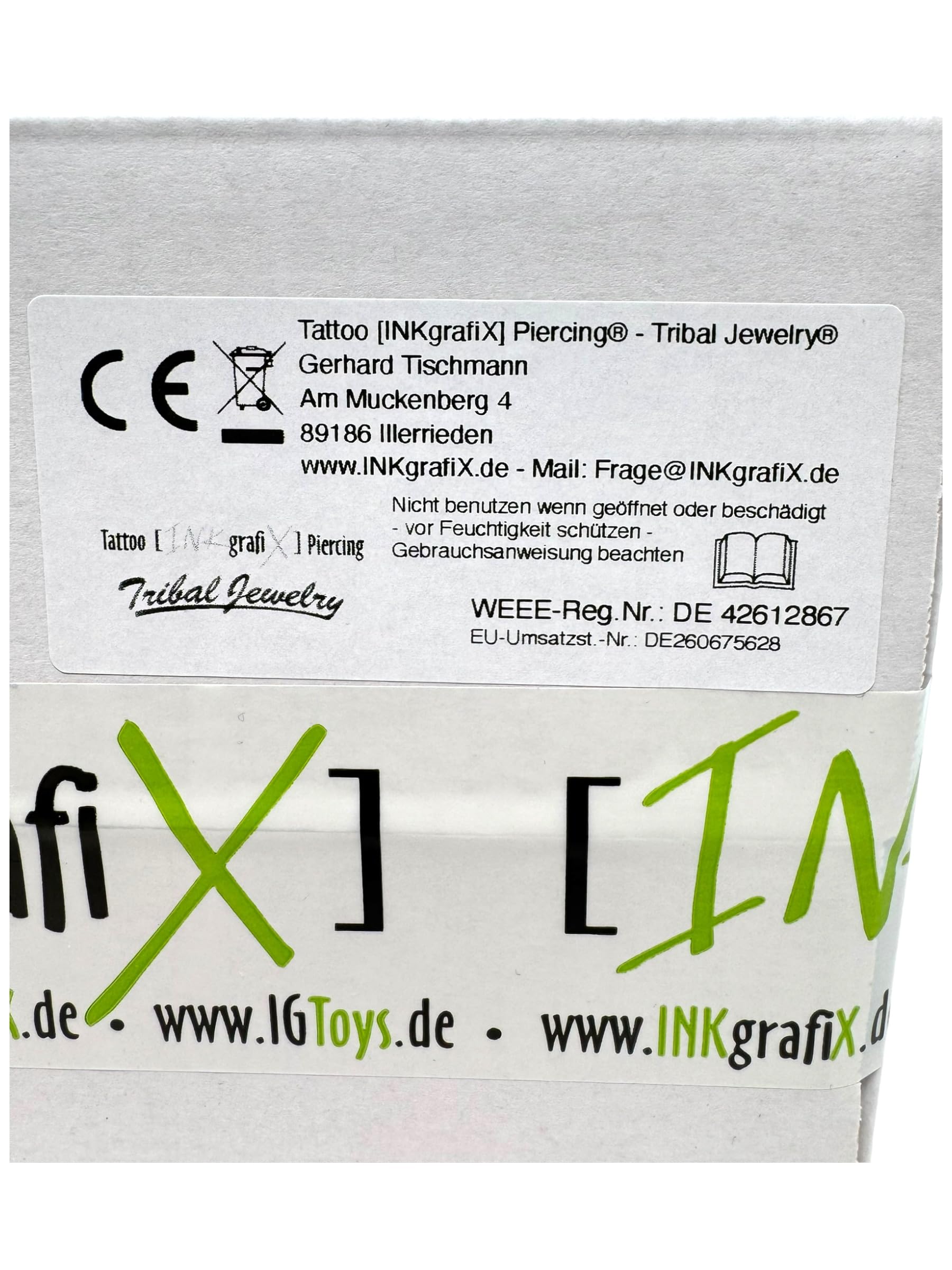TATTOO - LUXUS -KOMPLETTSET IG-01 INKgrafiX® Deutschland - SET vom PROFI - STUDIO