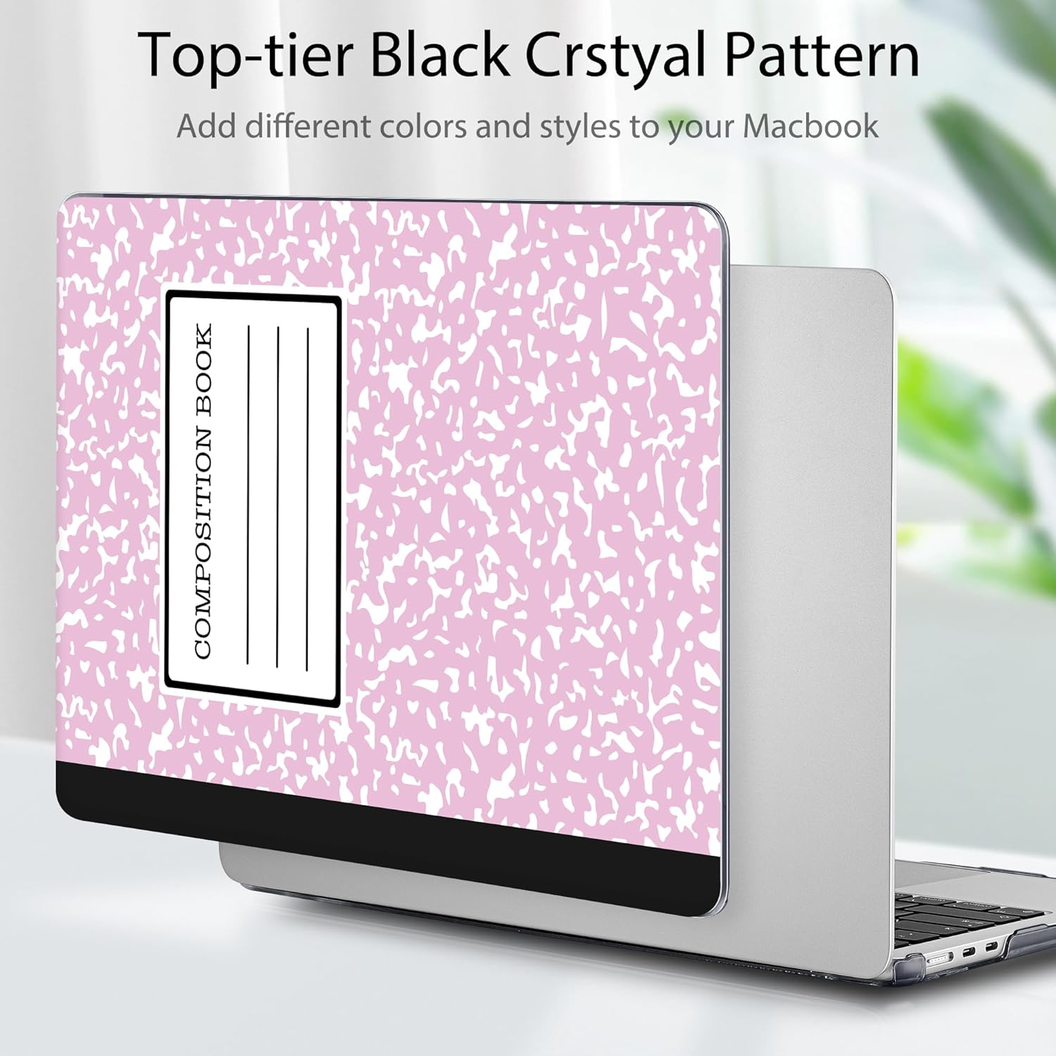 Tuiklol for 2025 2024 2023 MacBook Air 15 inch Case M4 M3 M2 Chip, Model A3241 A3114 A2941 Hard Shell Case with Keyboard Cover & Screen Protector for MacBook 15.3'' Cover, Composition Book - Image 3