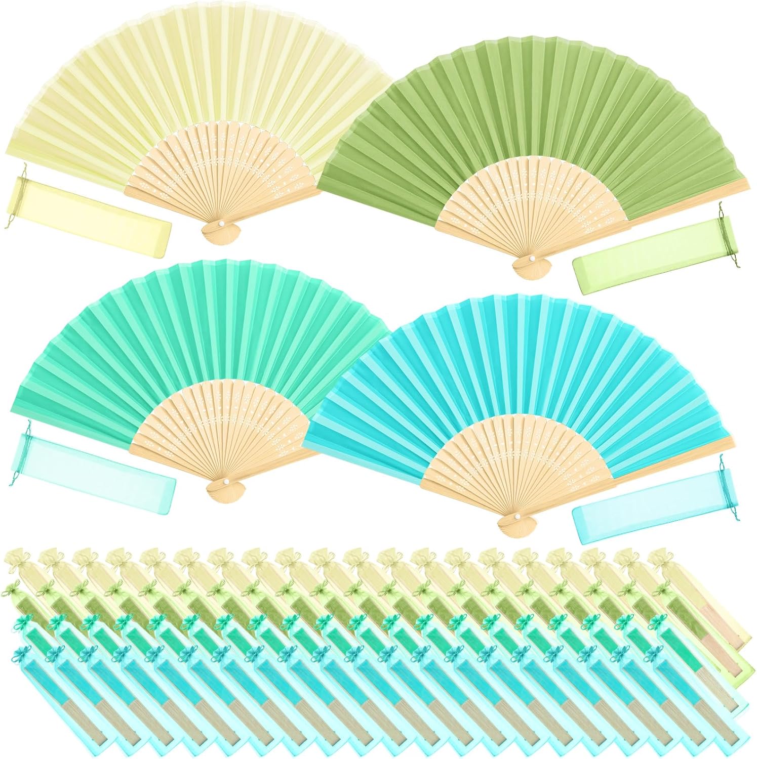 Folding Hand Fans Handheld Fan Unique Lightweight With Tassel Pendant Folding Bamboo Decor Ladies Hand Fan