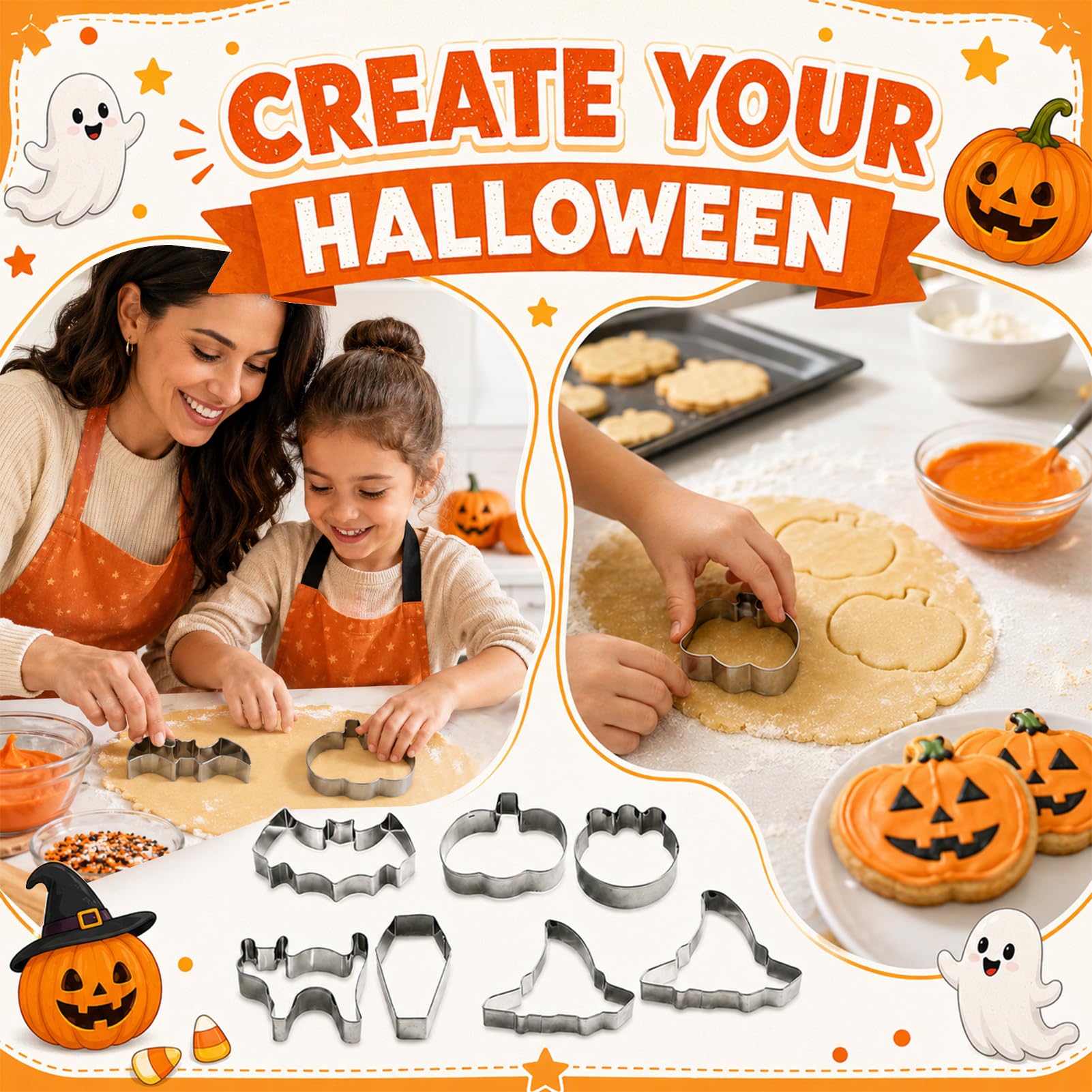 Kit di strumenti per intagliare la zucca, taglierine di Halloween per