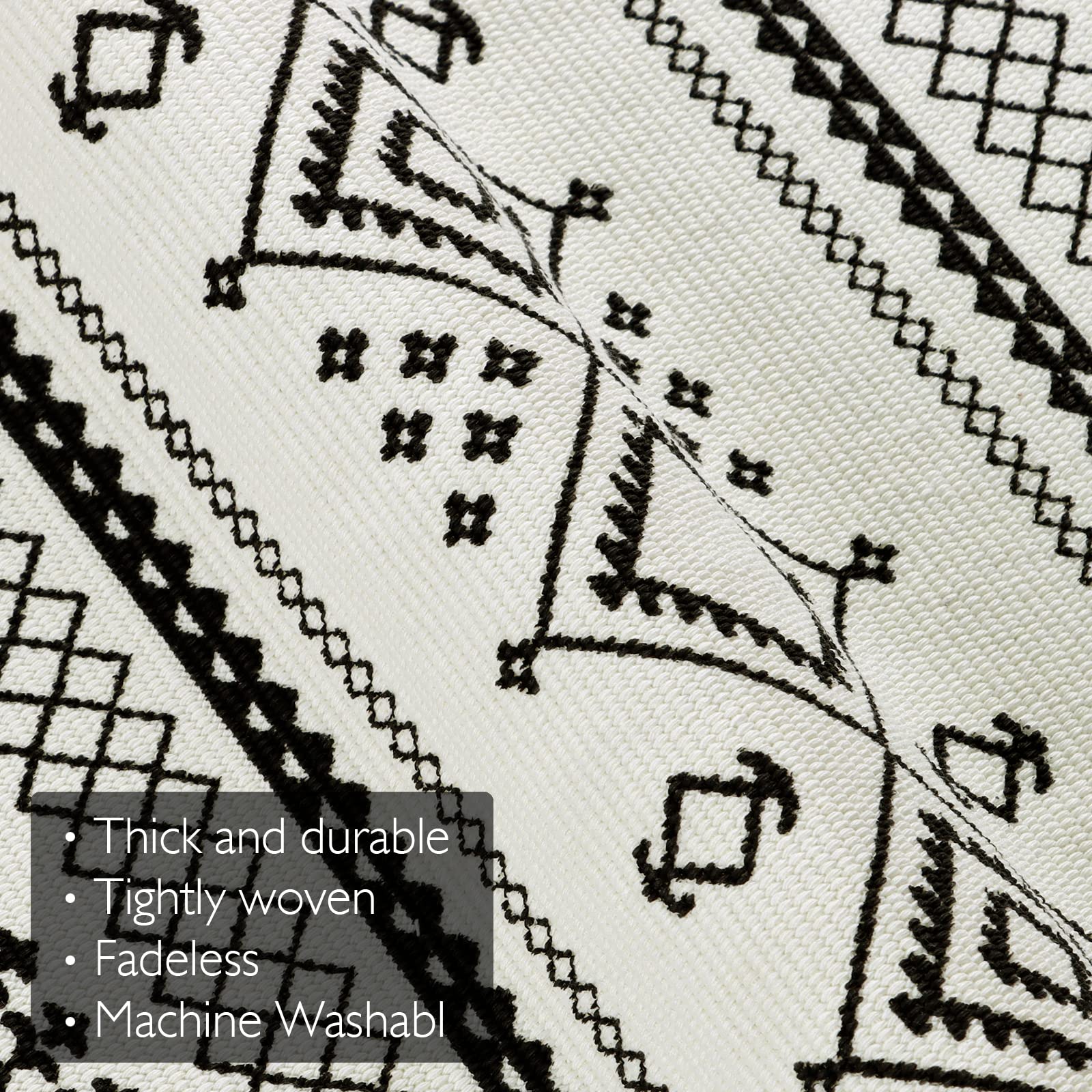 Dremisland マクラメ織 壁掛けタペストリー ボヘミアン シック ブラック&ホワイト 幾何学アート装飾 美しいアパート 寮 ドア装飾 幅17. Induslyfe マクラメ 壁掛け 3ピース タペストリー 織り ボヘミアン