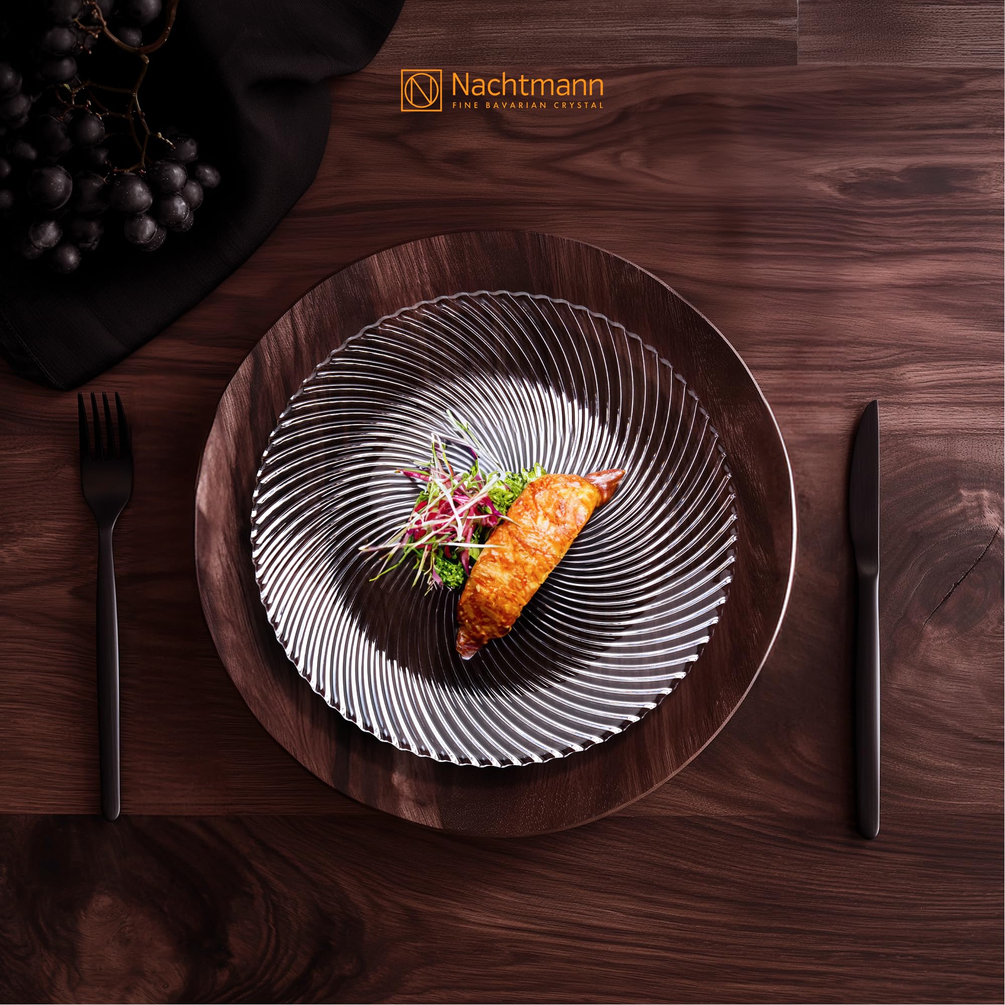 Bossa Nova Cake Dish/chip And Dip Plate From Nachtmann