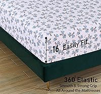 Vista 139 de RUVANTI Flannel Sheets Twin Size - 100% Cotton Double Brushed Twin Sheets Set, Deep Pockets 16 Inches, All Seasons Breathable & Extra Soft Bed Bali