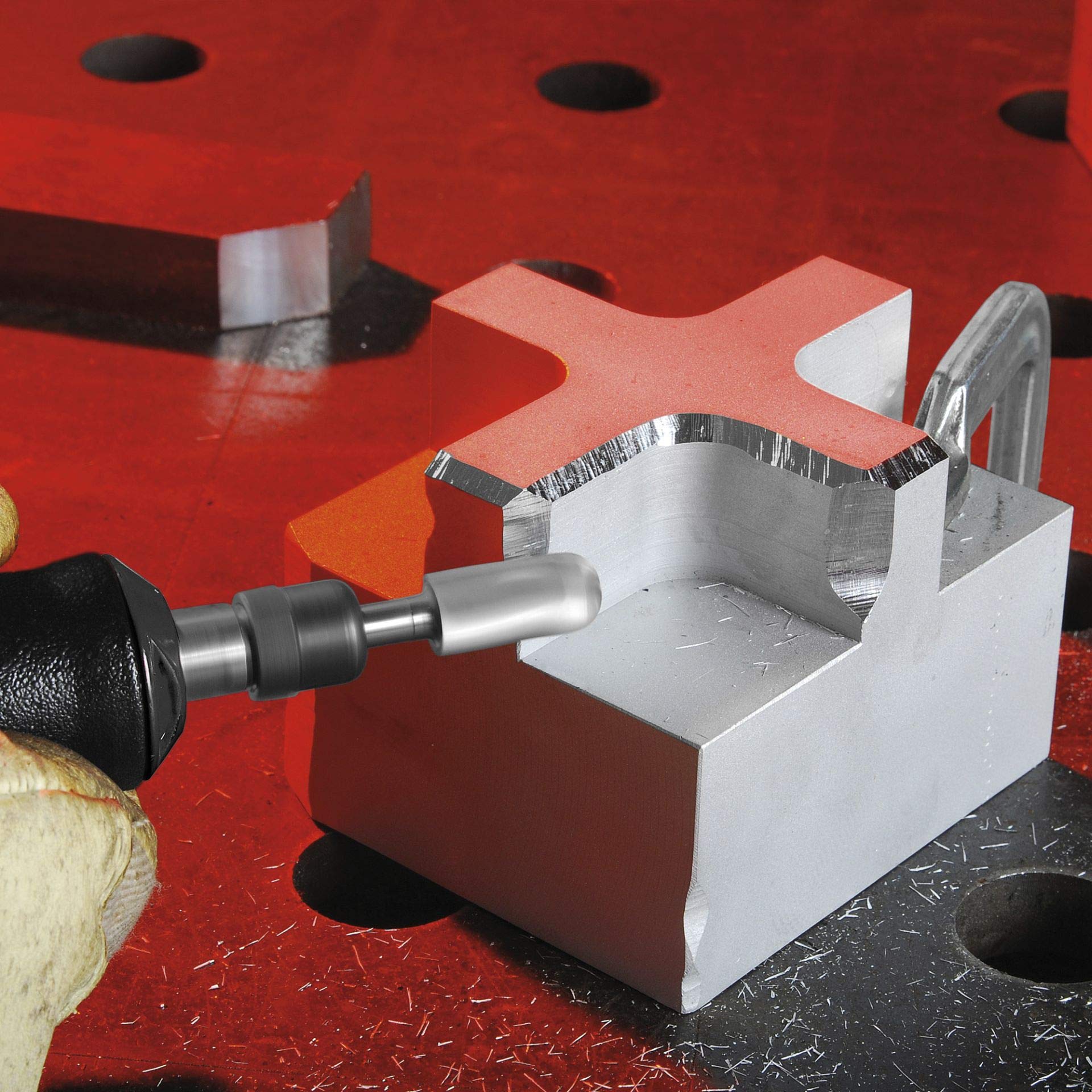 Lukas Fraise ronde en aluminium HFC 12 x 25 mm Tige 8 mm