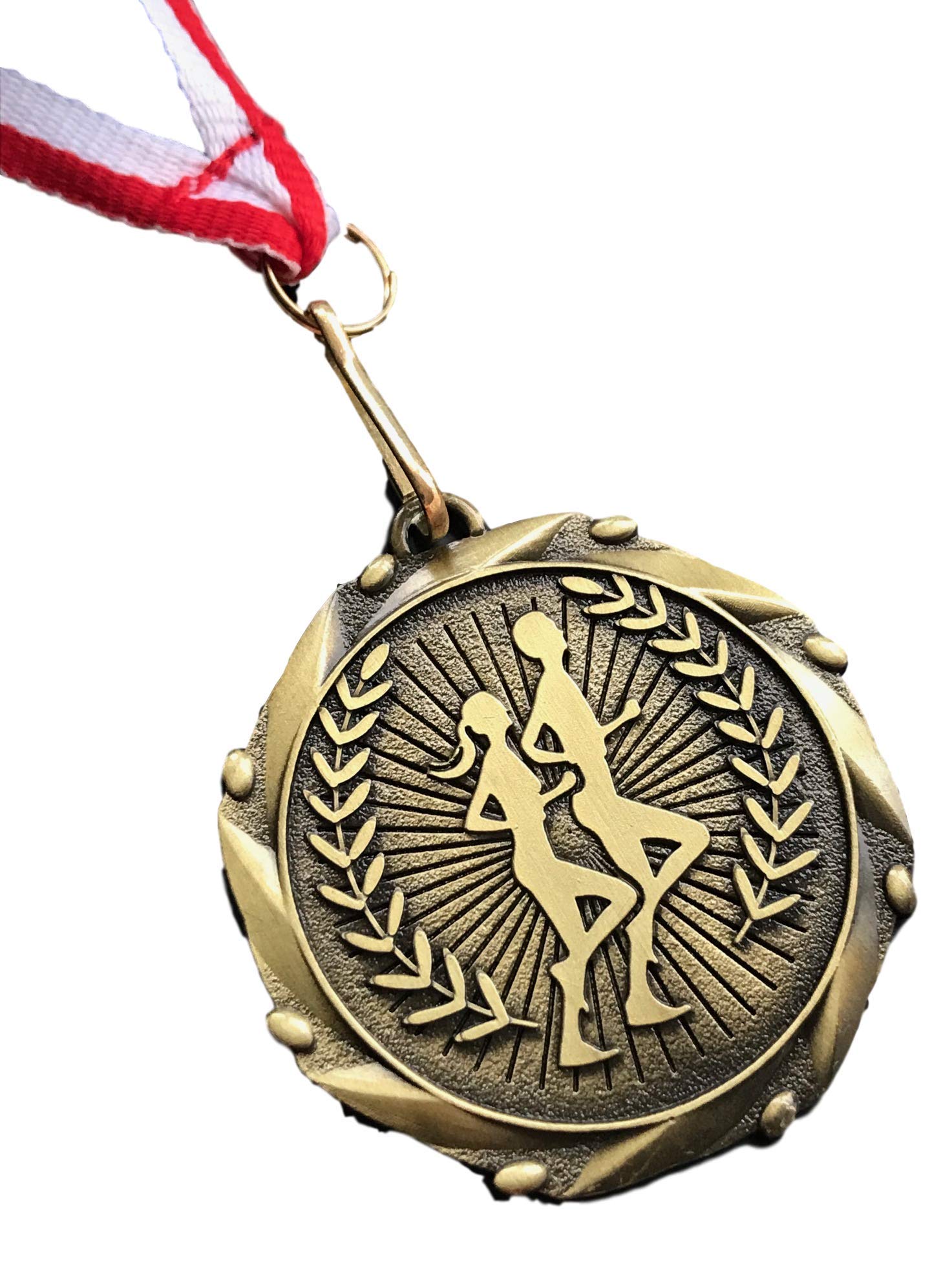 Emblems-Gifts Personalized Athletics Unisex Runners Award Medal complete with ribbon