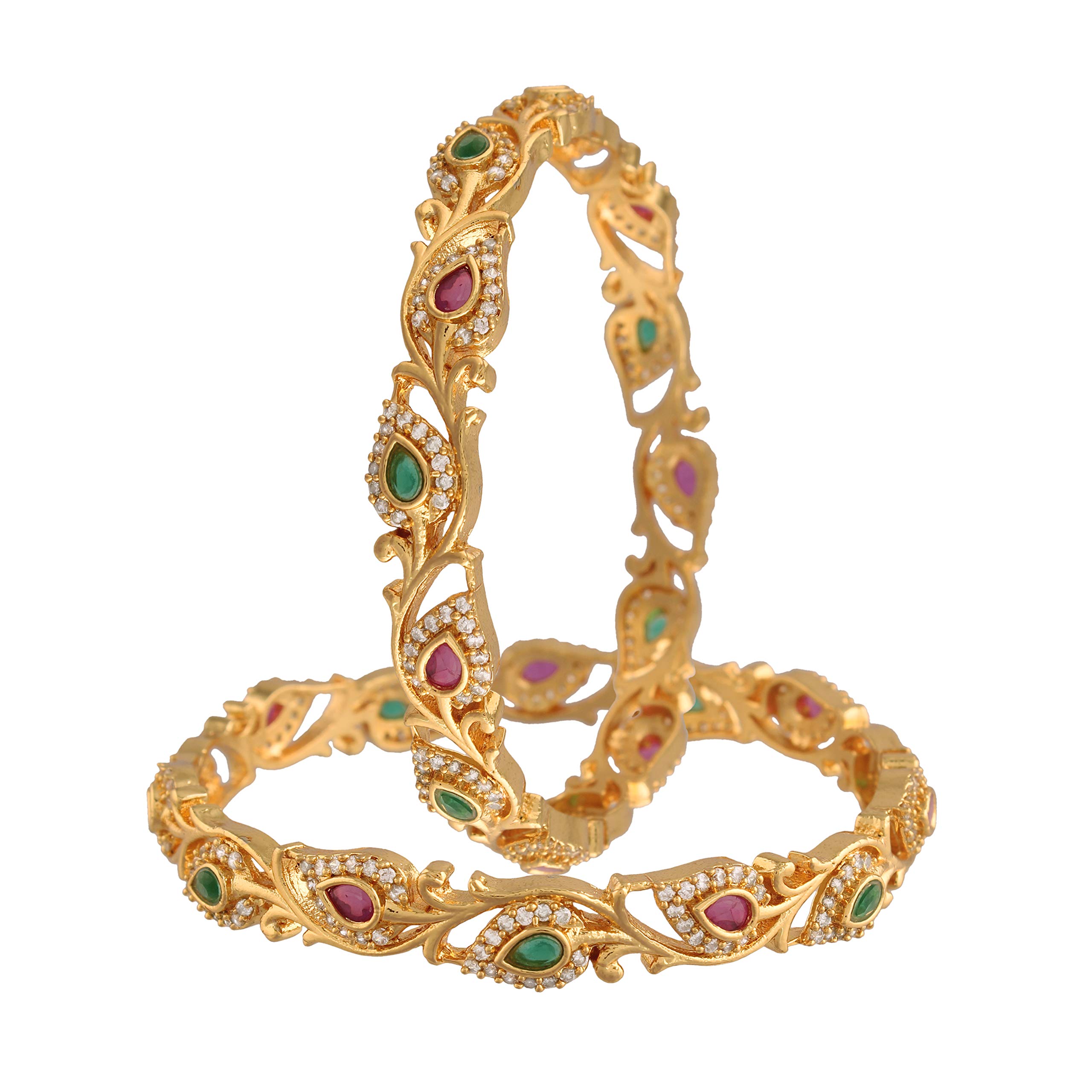 See full amazon price history chart for I Jewels Traditional 18K Gold Plated Brass Bangles Encased With American Diamonds For Women/Girls (ADB303MG-a) (Set of 2) I Jewels Traditional 18K Gold Plated Brass Bangles Encased With American Diamonds For Women/Girls (ADB303MG-a) (Set of 2) (B08L9CM5NS) Amazon Price History, Amazon Price Tracker