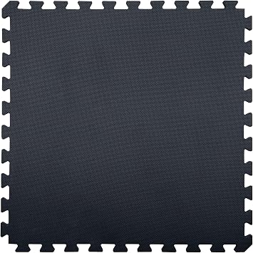 Flooring Incs 5/8" Premium Soft Foam Gym Mat, High-Density Gym Flooring for Home Gym, Interlocking Foam Tiles for Home Gym, Playroom & More