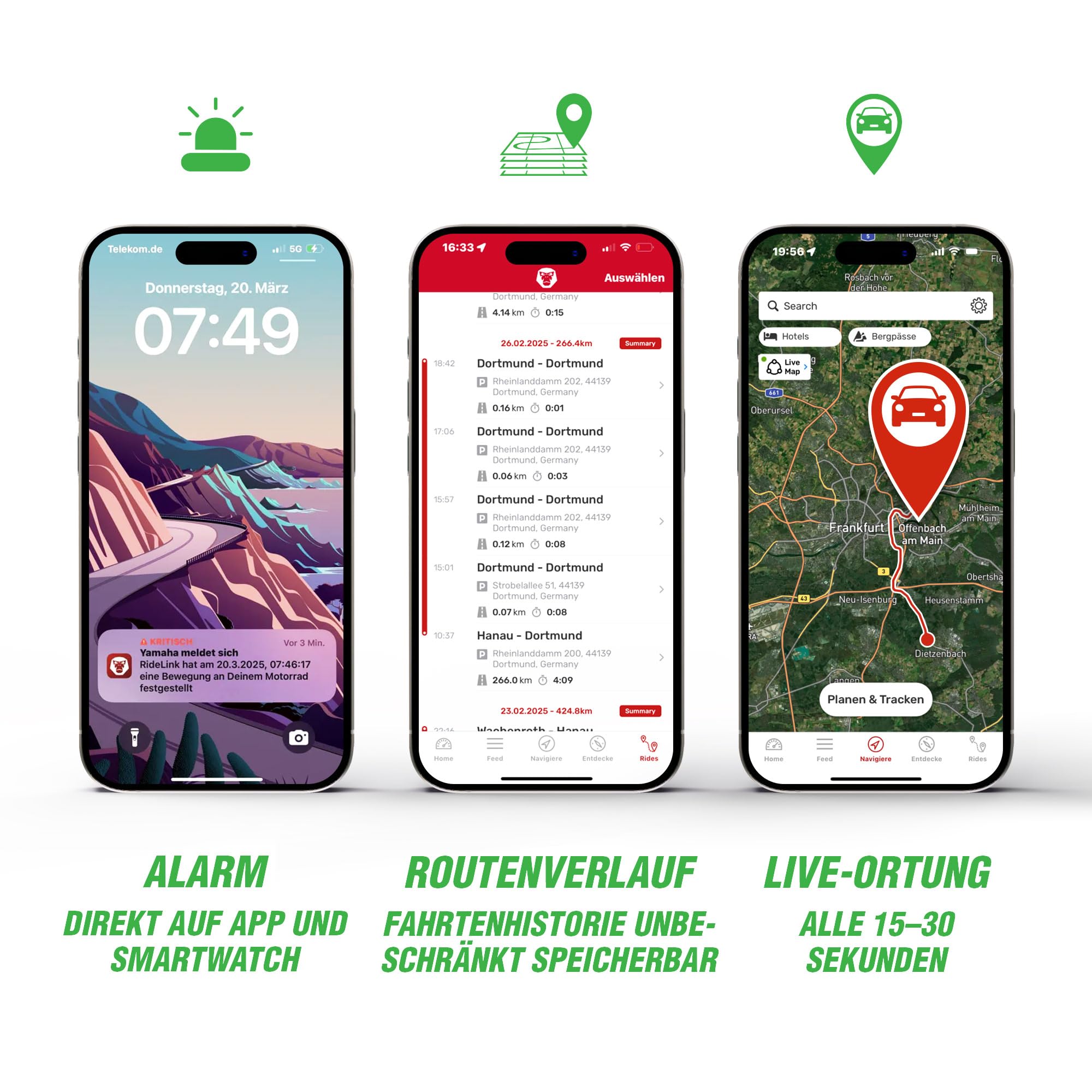 Tracer Go 4G GPS Tracker Auto Motorrad LKW - Peilsender mit SIM Karte, Echtzeit Live Tracking & Diebstahlmelder, Inklusive Navigation, IP54 Wasserdicht, Deutscher Support - Made in Germany