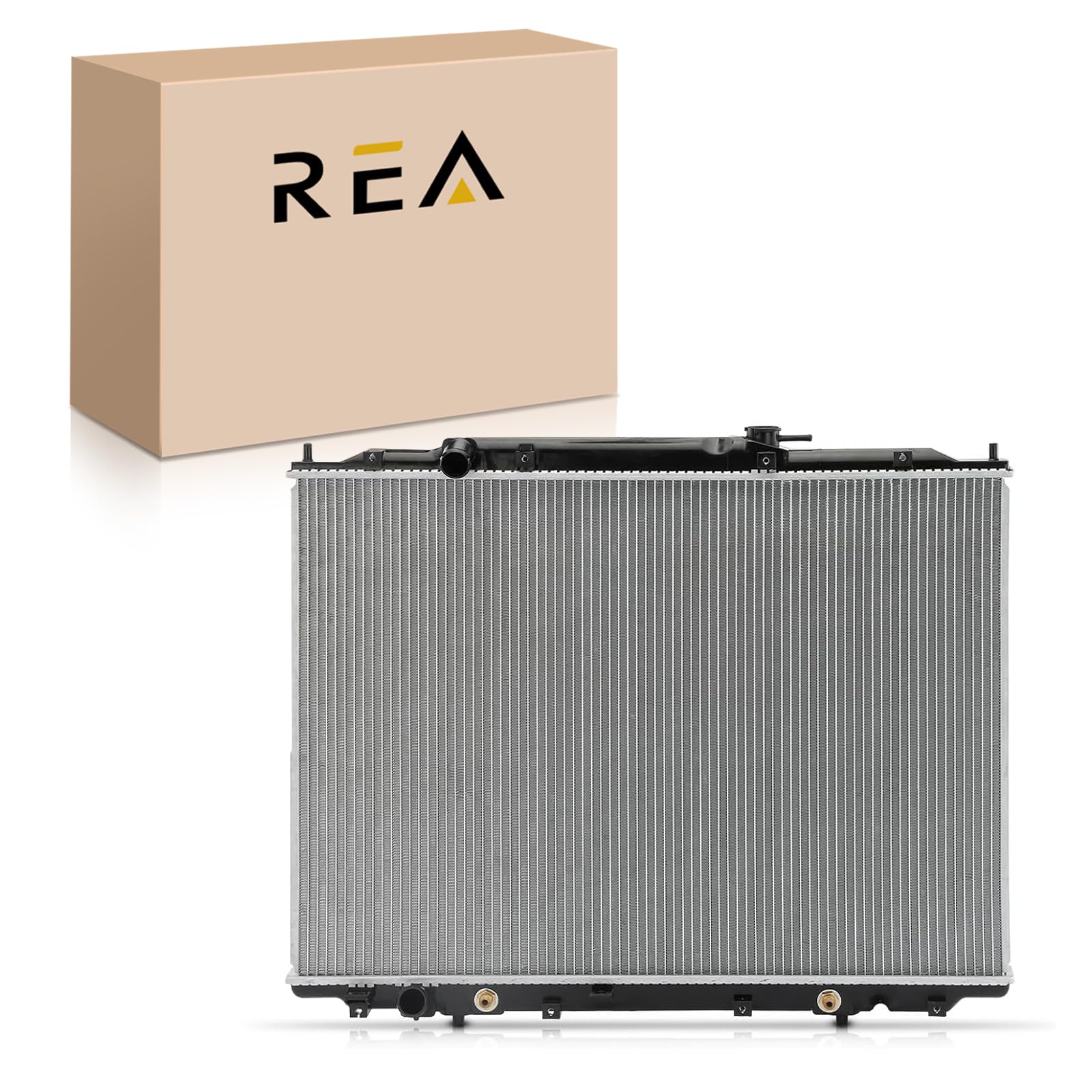 SIZE:21.62IN*30.25IN*1IN Engine Coolant Radiator with Transmission Oil Cooler Compatible with Honda Ridgeline 2006-2008 V6 3.5L, Automatic Transmission, Replace# 19010RJEA51