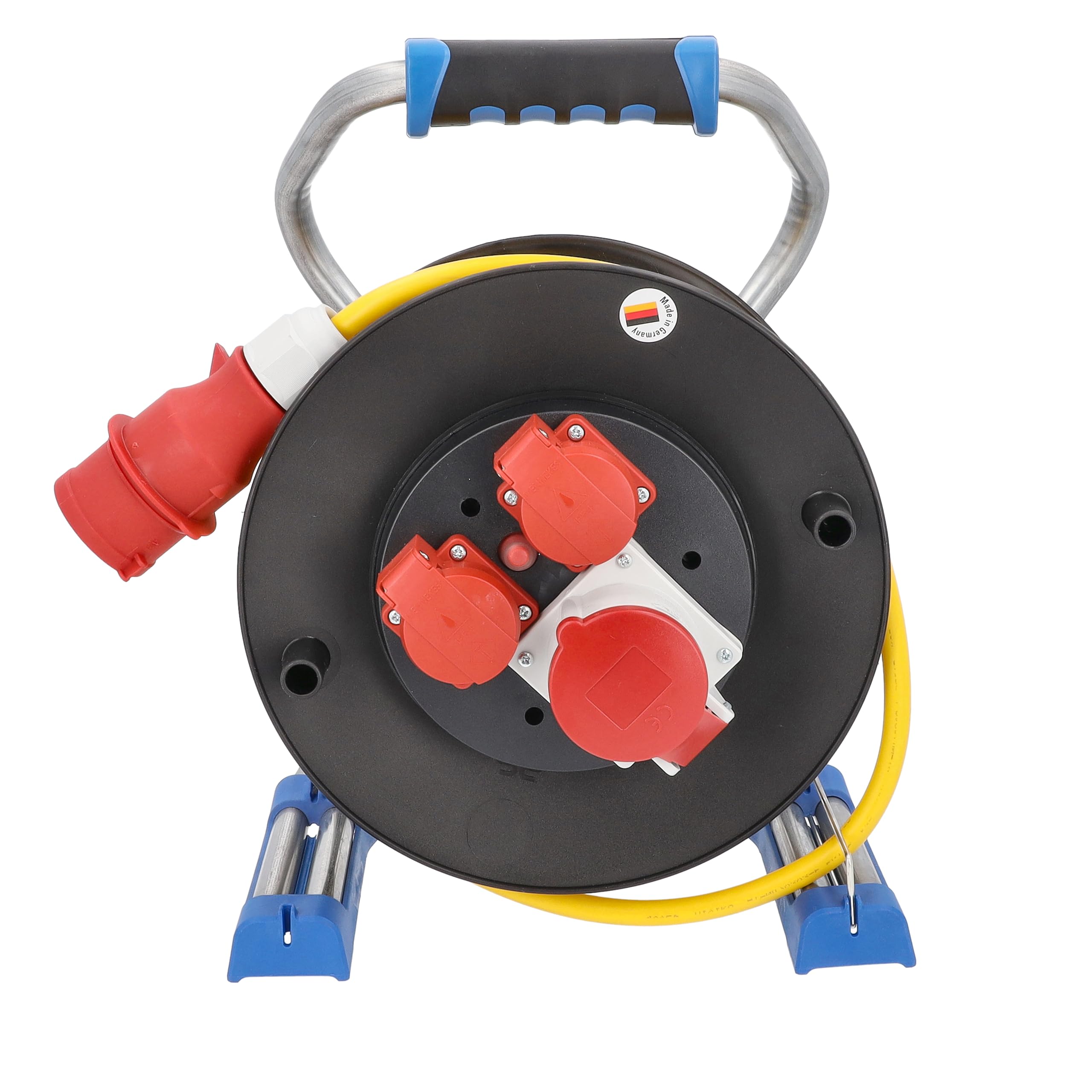 As - Schwabe Xperts CEE Plastic Cable Reel With CEE Socket 400 V, 16 A, 2 X Protective Contact Sockets 230 V, 16 A, H07RN-F 5G2.5, 1 X CEE Socket 400 V - View #4