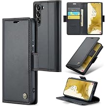 Case for Samsung Galaxy S22 Plus Wallet Case, RFID Blocking PU Leather Flip Folio Cover Card Holder Kickstand Shockproof Phone Case Compatible with Samsung Galaxy S22 Plus, Black