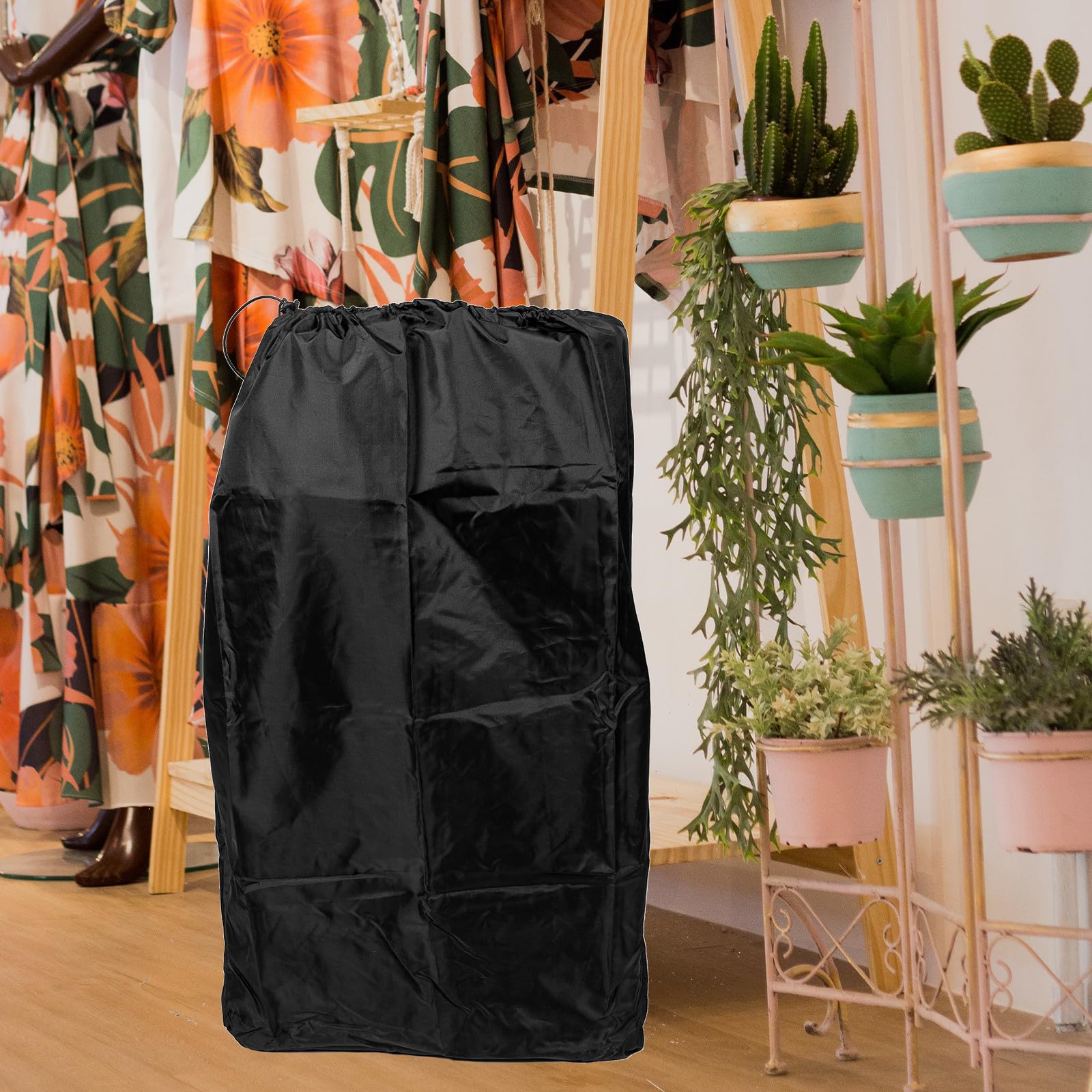 DOITOOL Borsa da Viaggio Chiusura a Coulisse Bloccabile per Passeggino in Nylon Nero e Doppie Spalline, Protezione Resistente per Viaggi in Aereo e Passeggini