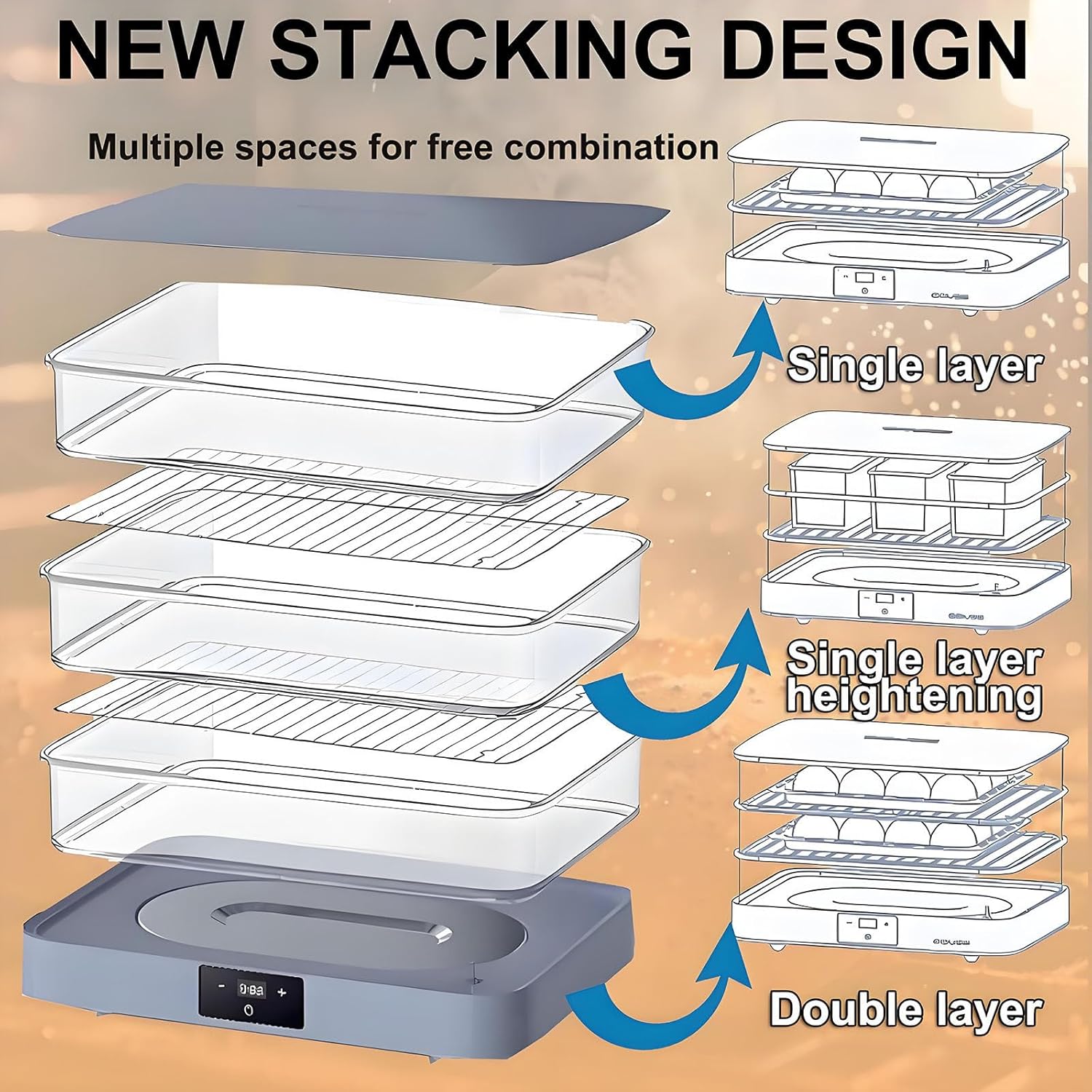 Removable Dough Proofer Machine - Adjustable Temperature & Timing, Automatic Humidity Control for Even Fermentation,40L Bread Proofing Box,for Home Baking