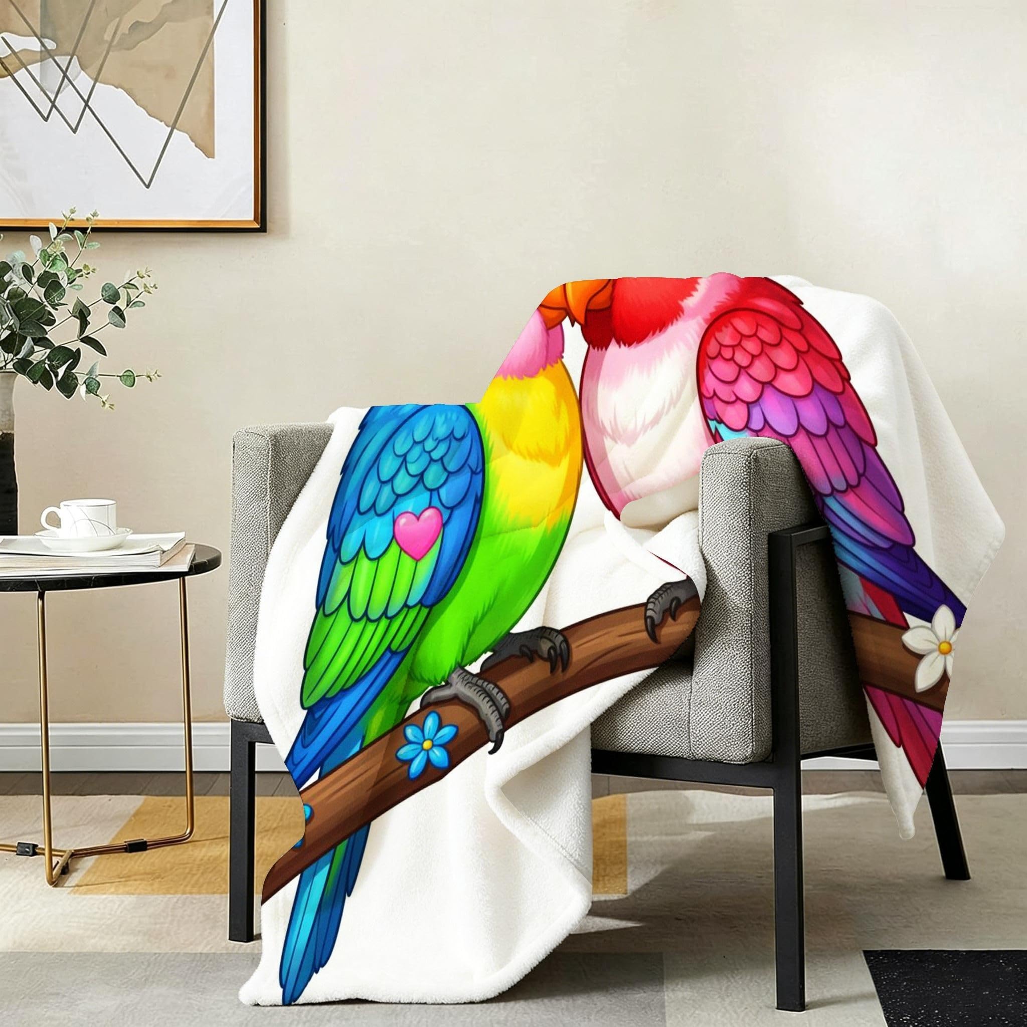 Manta Entretiempo Grande, Loro de Colores, 220x240 cm, AQ8729