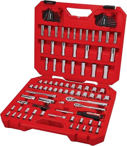 CRAFTSMAN Socket Set, 1/4-Inch & 3/8-Inch Drive