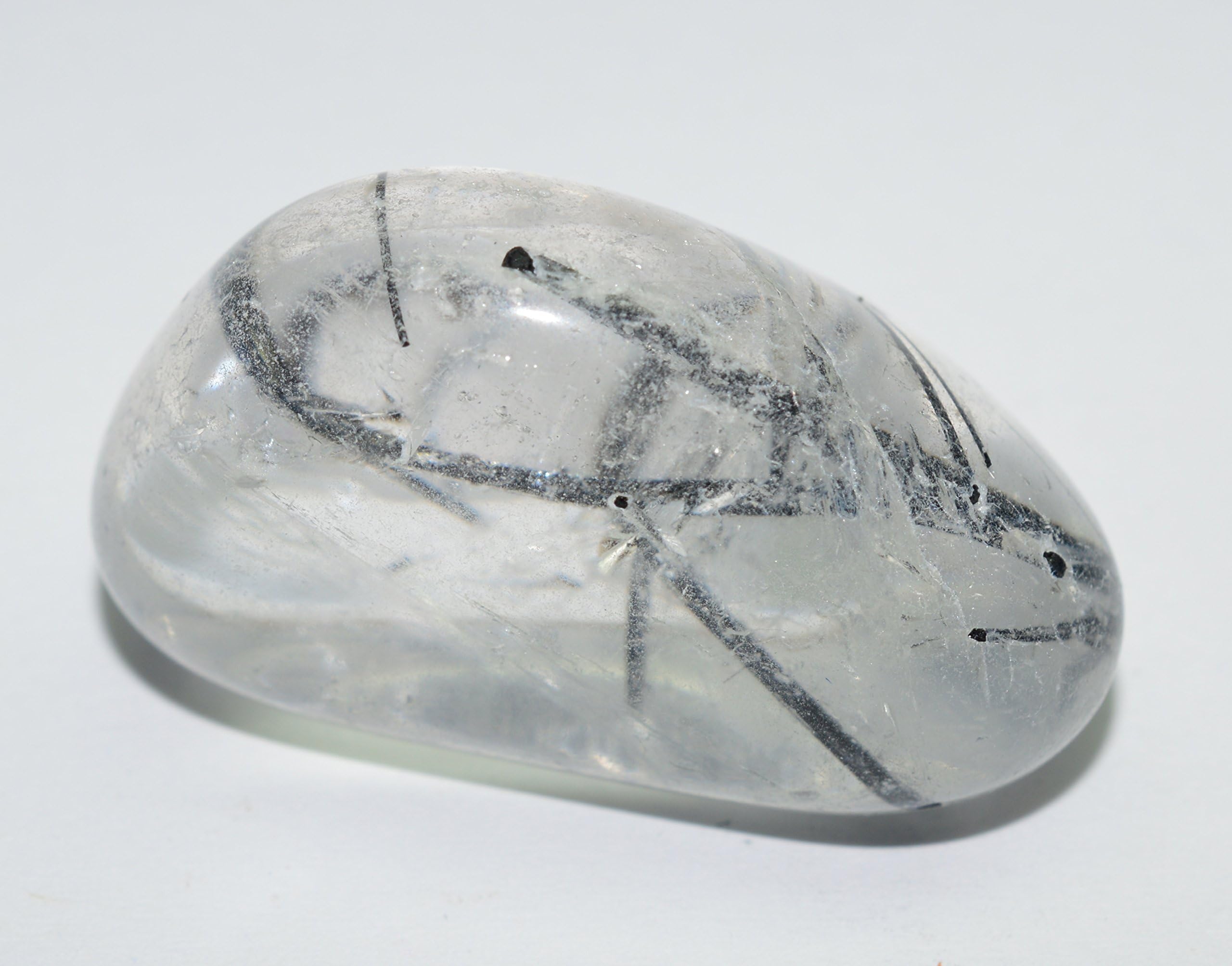 Tourmaline Quartz Gemstone Tumbled 66 carat
