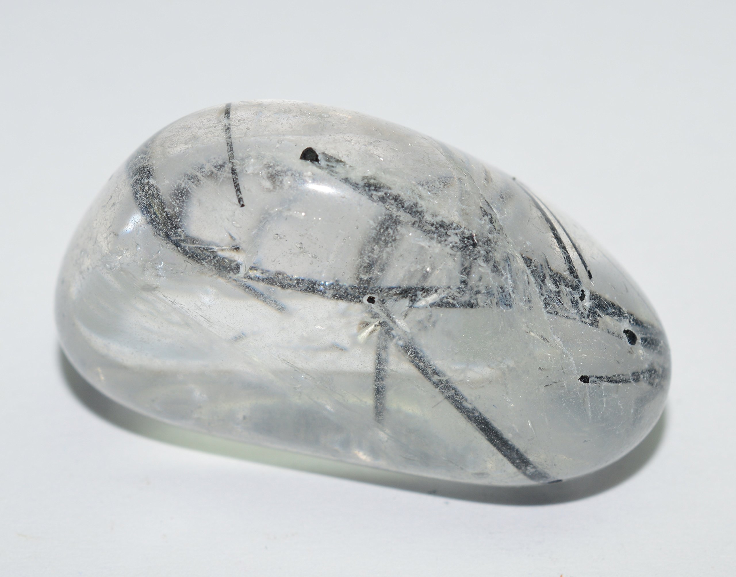 Tourmaline Quartz Gemstone Tumbled 66 carat