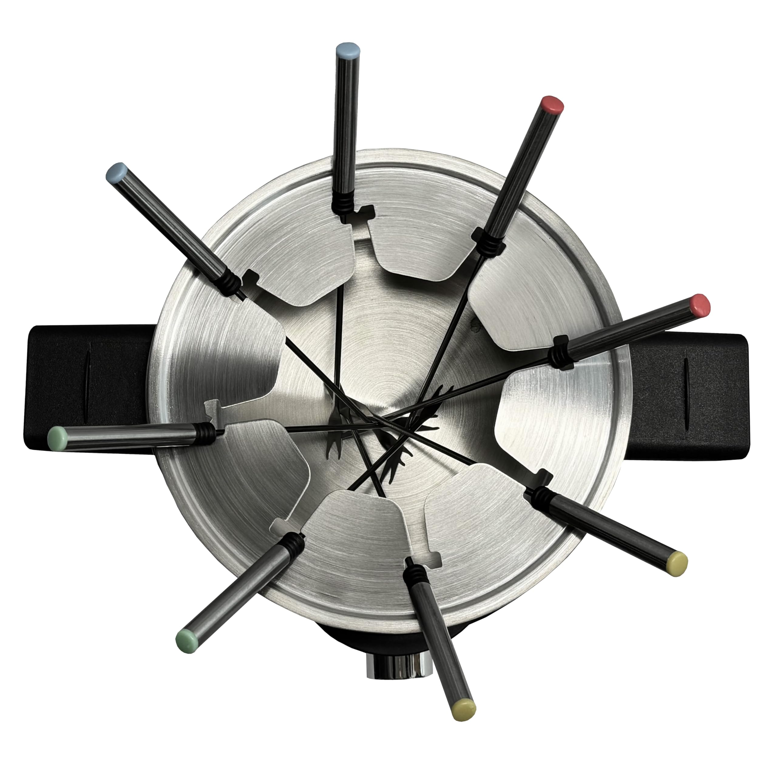 Silva Schneider Elektro-Fondue PK-F 140 | 1500W | 1,4 l Edelstahl-Topf | Für 8 Personen | Stufenloses Thermostat | Überhitzungsschutz | Rutschfeste Standfüße