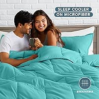 Vista 381 de Bare Home Comforter Set - King/California King Size - Ultra-Soft - Goose Down Alternative - Premium 1800 Series - All Season Warmth