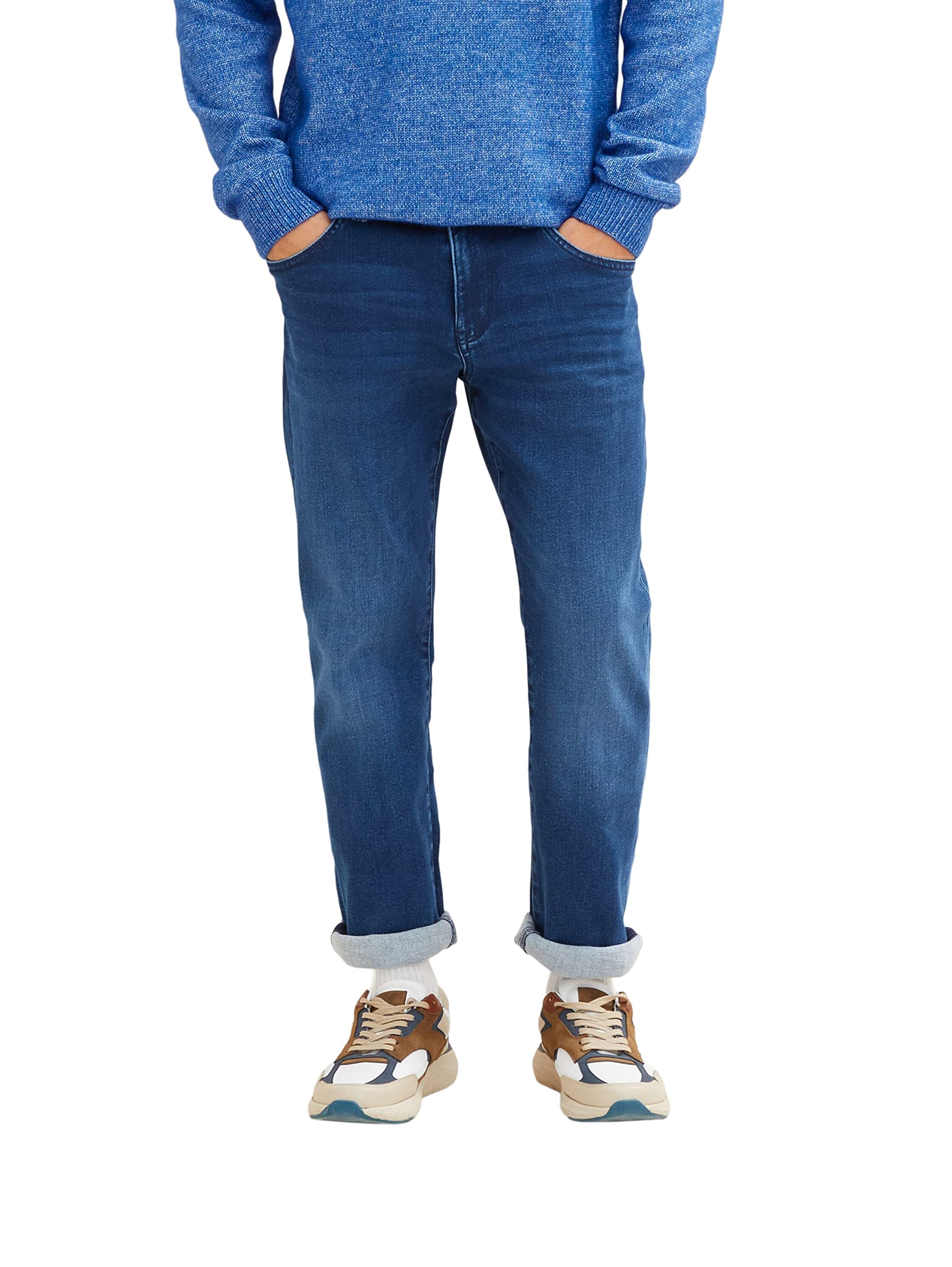 TOM TAILOR Herren Marvin Straight Jeans mit Stretch