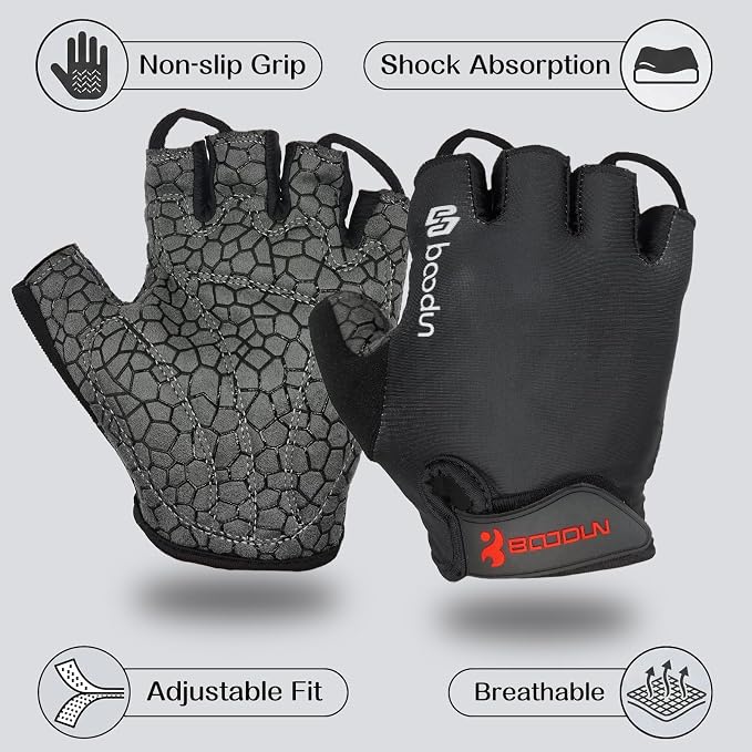 Guantes para ciclismo Half Finger para Hombre y Mujer miniatura 4
