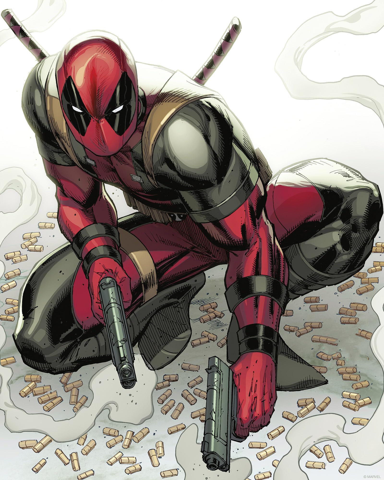 Komar Marvel Deadpool Bullets Wall Picture 40 x 50 cm Children's Room Wall Decoration