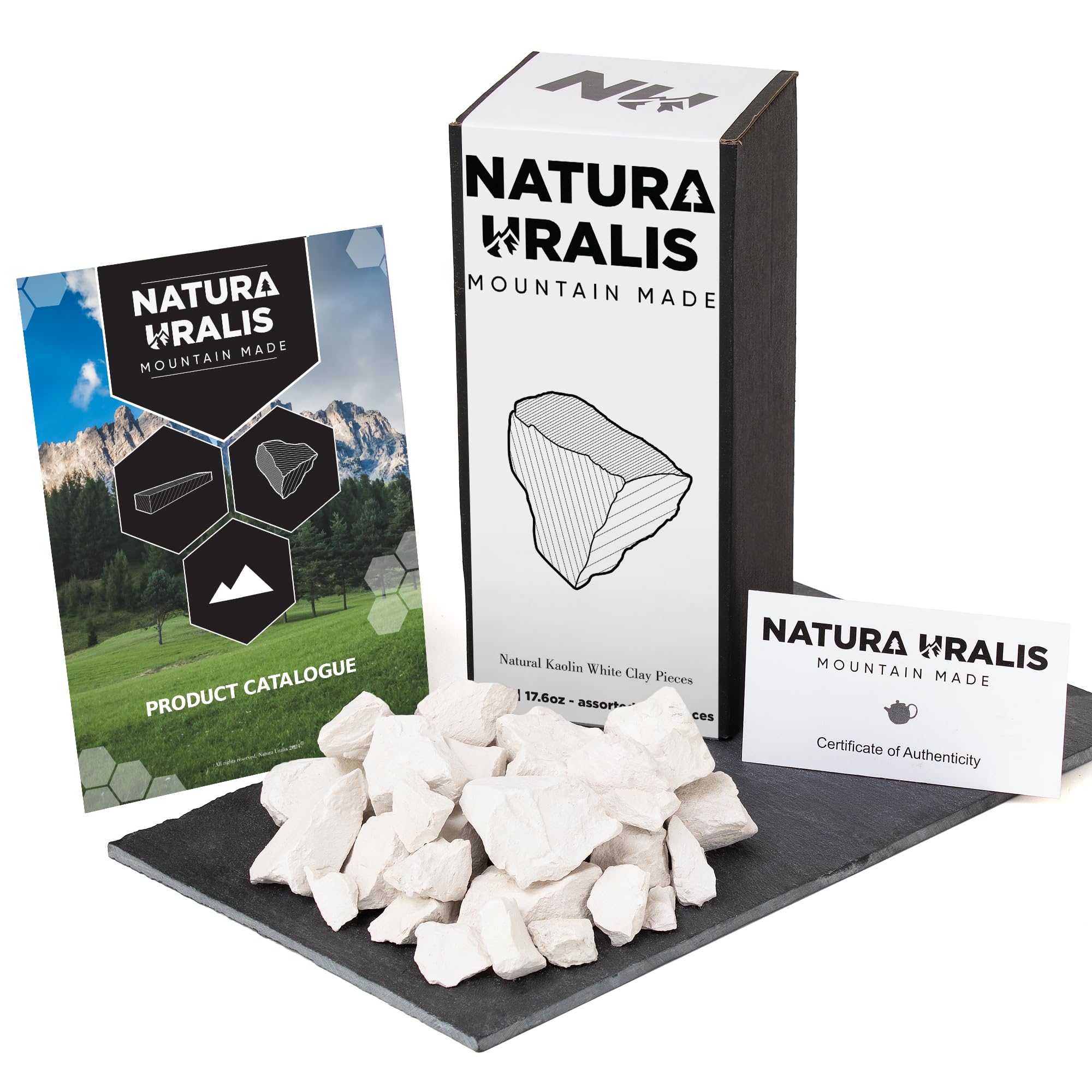 Amazon.com: Natura Uralis Kaolin White Clay | 17.5oz Natural