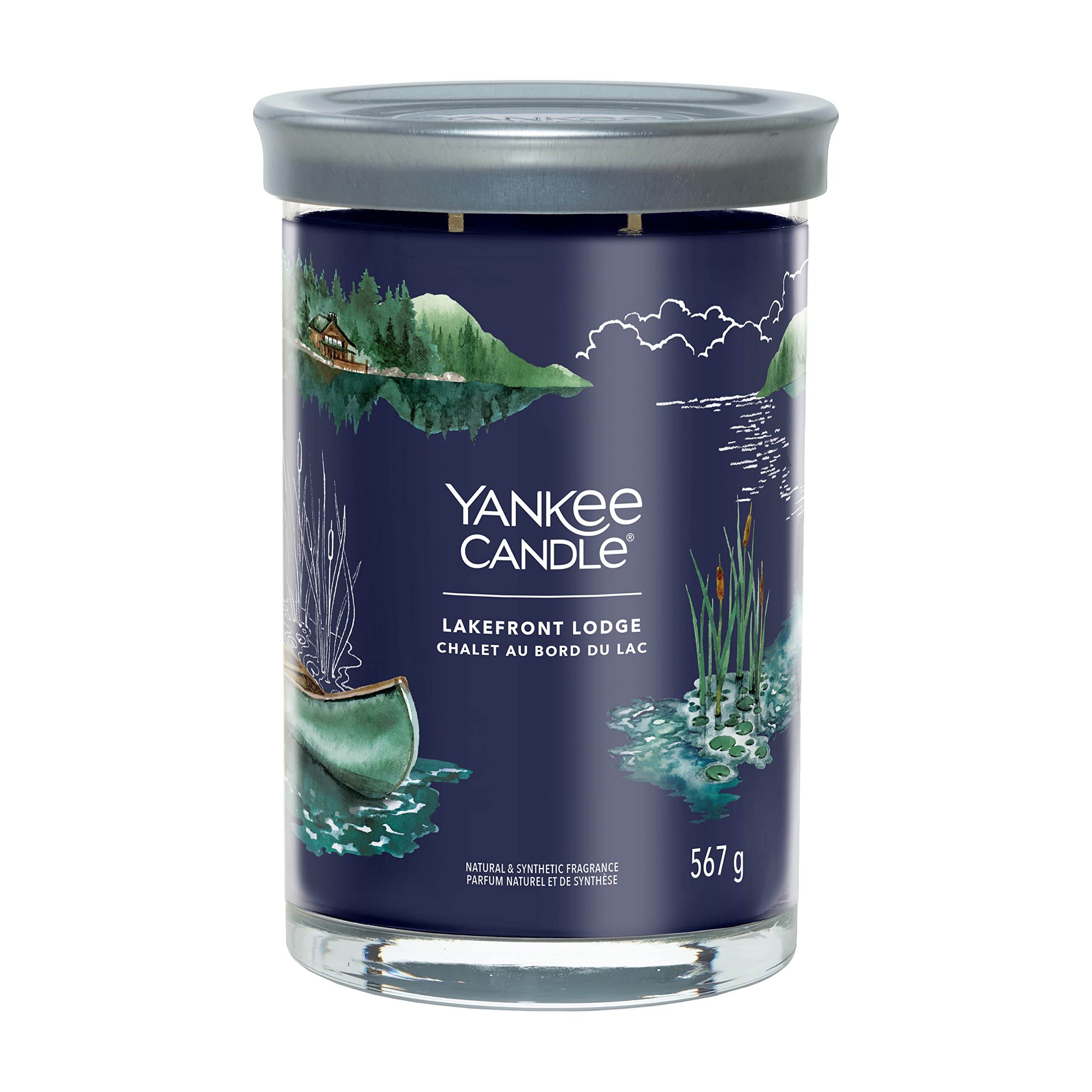 Yankee Candle Women's Lakefront Lodge Signature Scented Candle | Large Tumbler Candle With Double Wicks | Soy Wax Blend Long Burning Candle | Perfect Gifts For (1630058E)